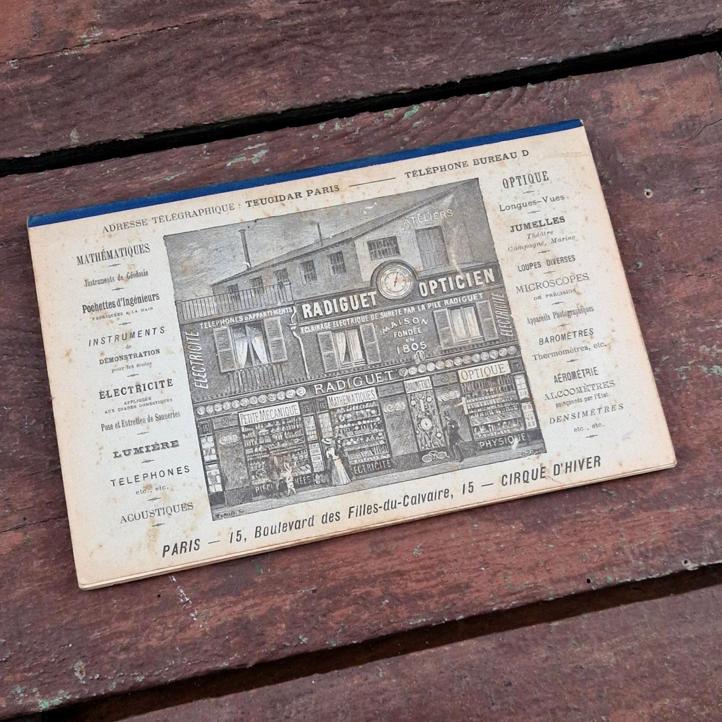 Ancien catalogue illustré « Lumière électrique - Piles Radiguet » - Vers 1890