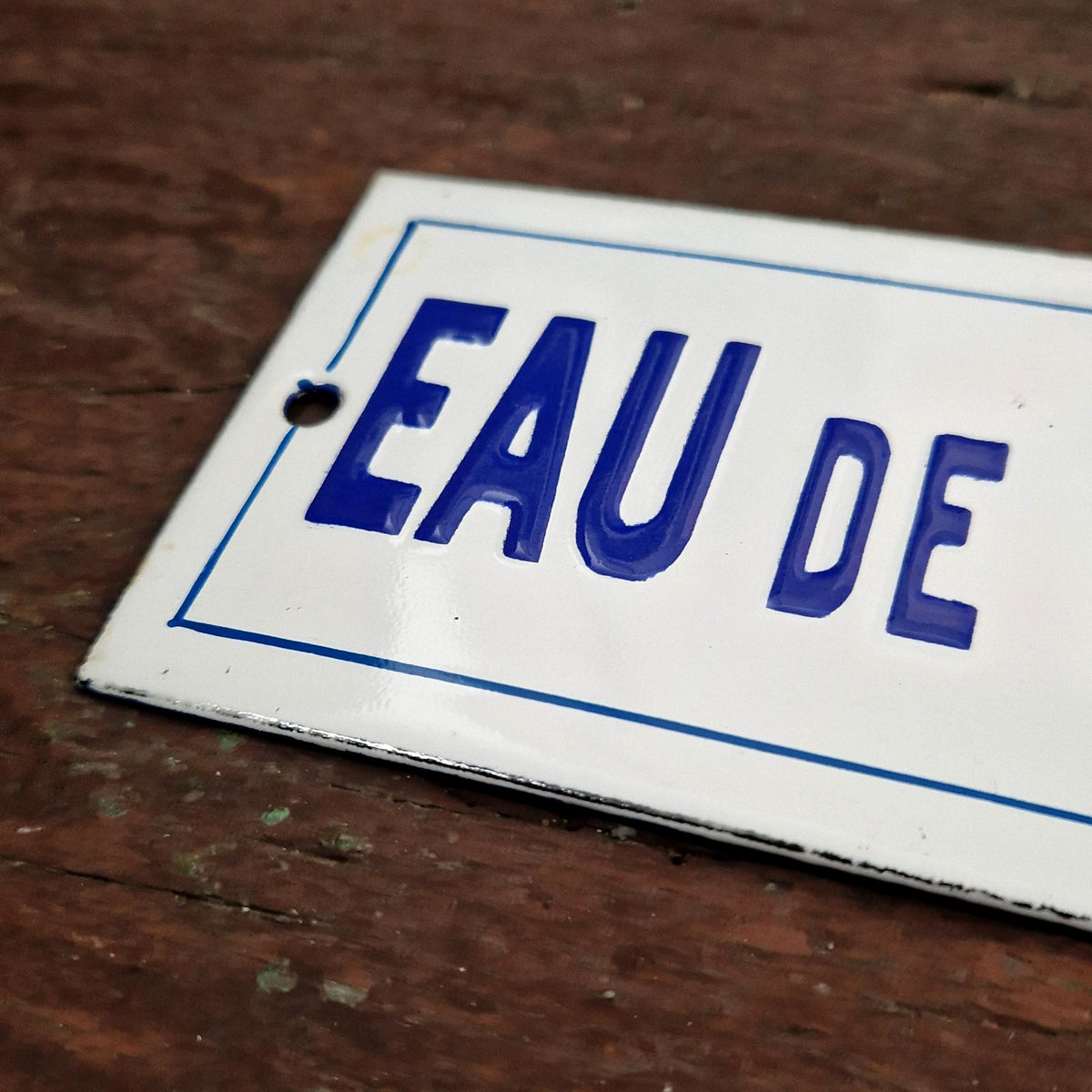 Rectangular enamel sign "Spring Water"