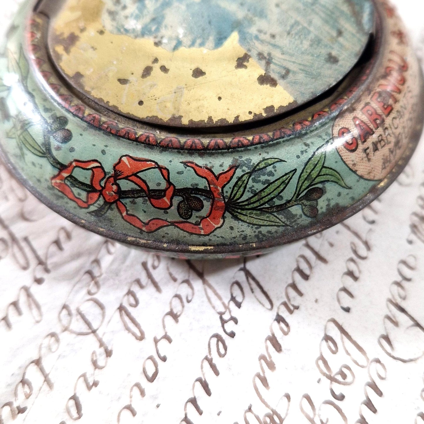 Rare box of "Licorice Pastilles", Carenou & Turp