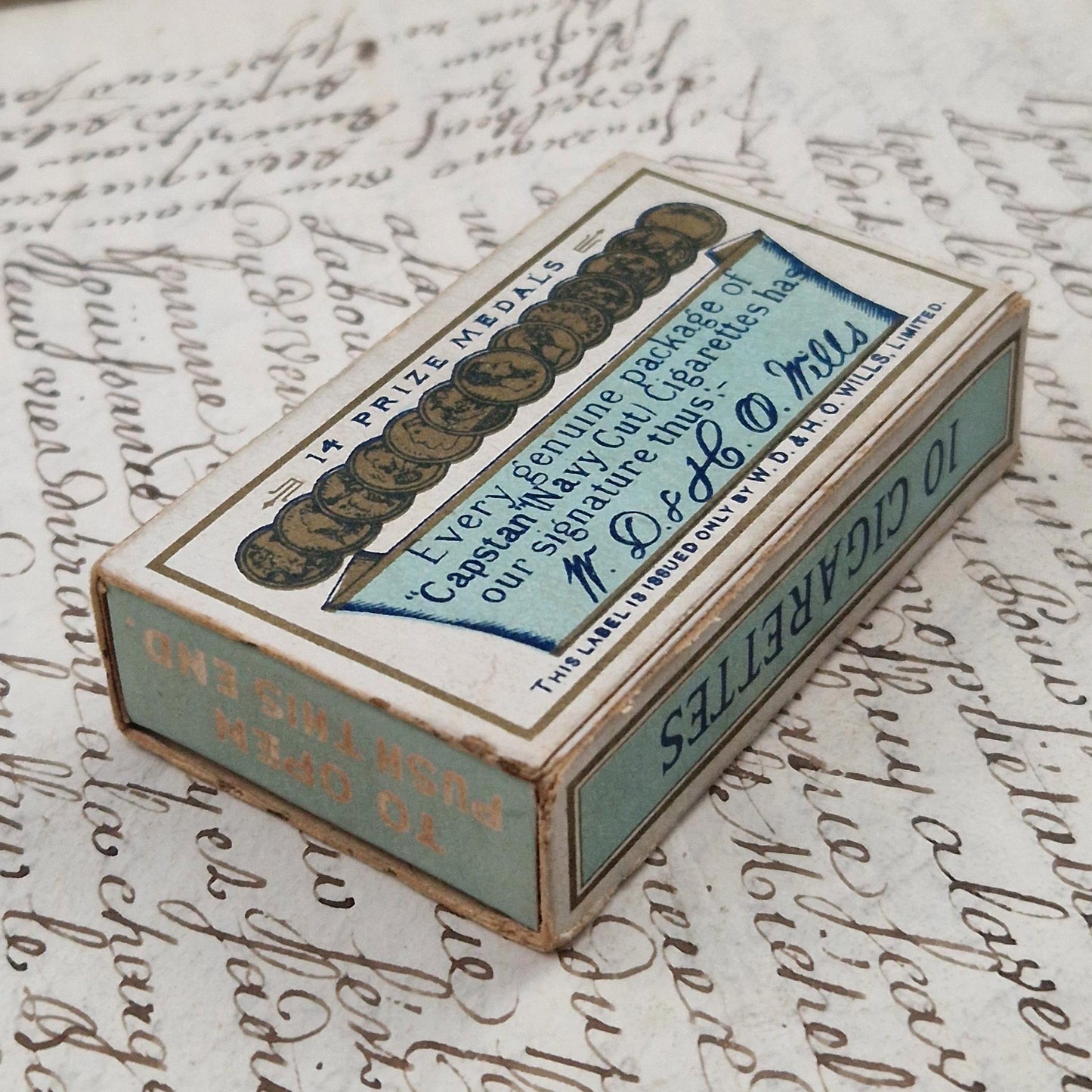 Box of "Capstan Navy Cut – Medium Strength" cigarettes