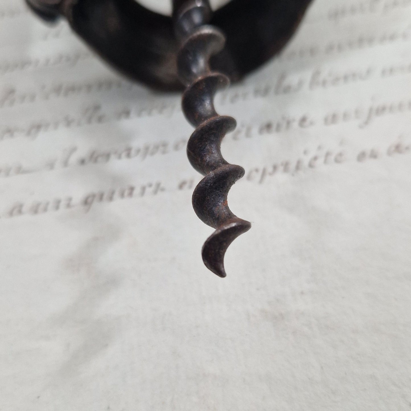 Antique lever corkscrew "BOJ"