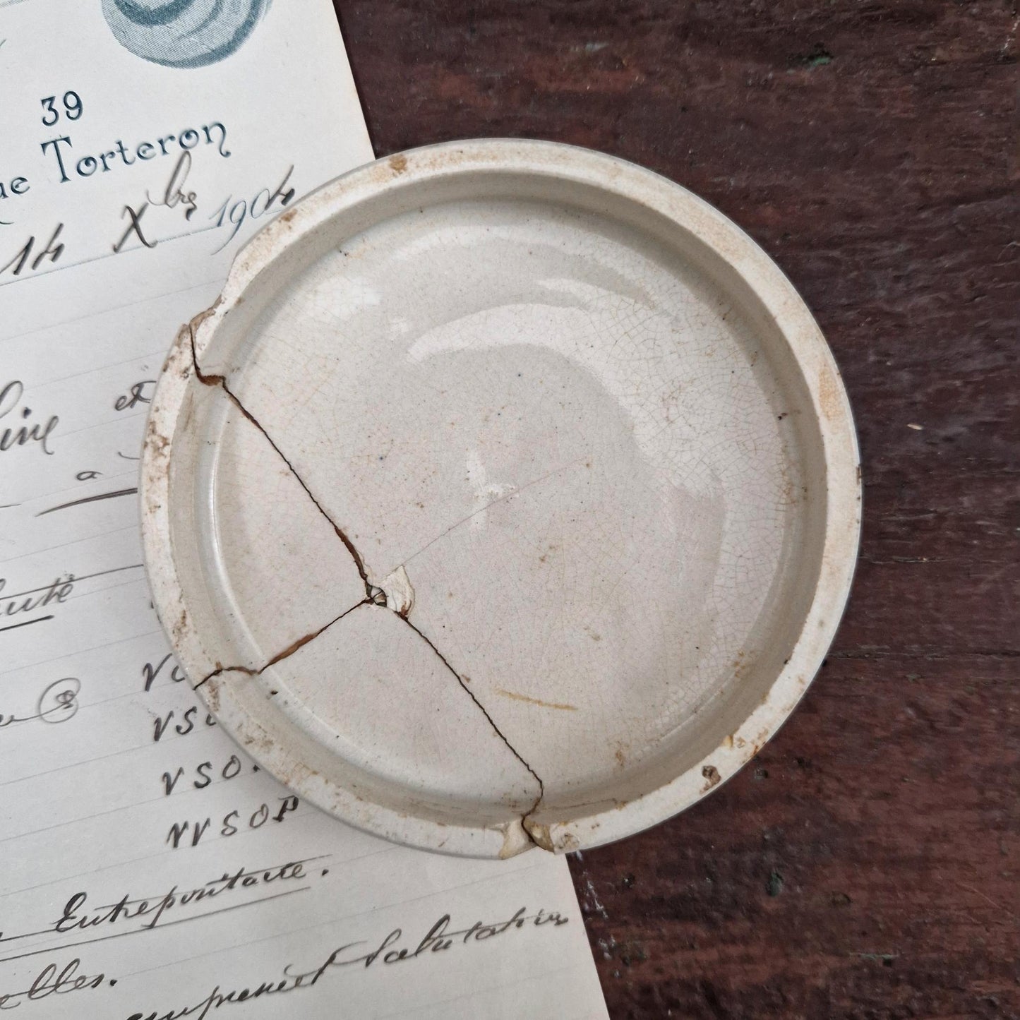 Vintage advertising lid for "Keddie's – Real Bloater Paste"