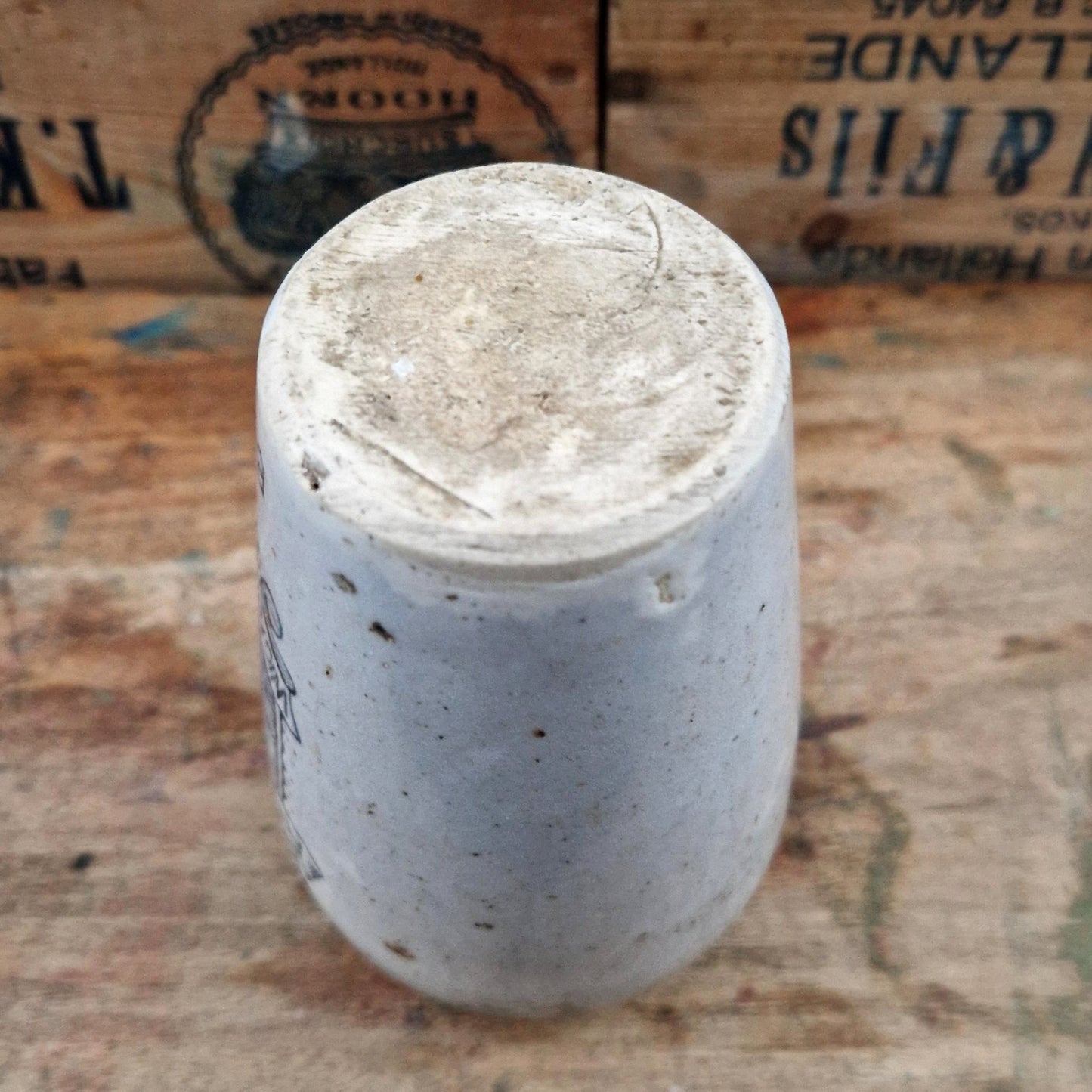 Ancien Pot « Rich Preserved Cream, Stranraer »