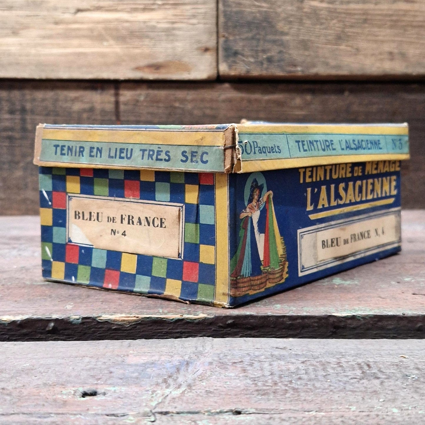 Box of "L'Alsacienne - Bleu de France" dye (25 sachets)