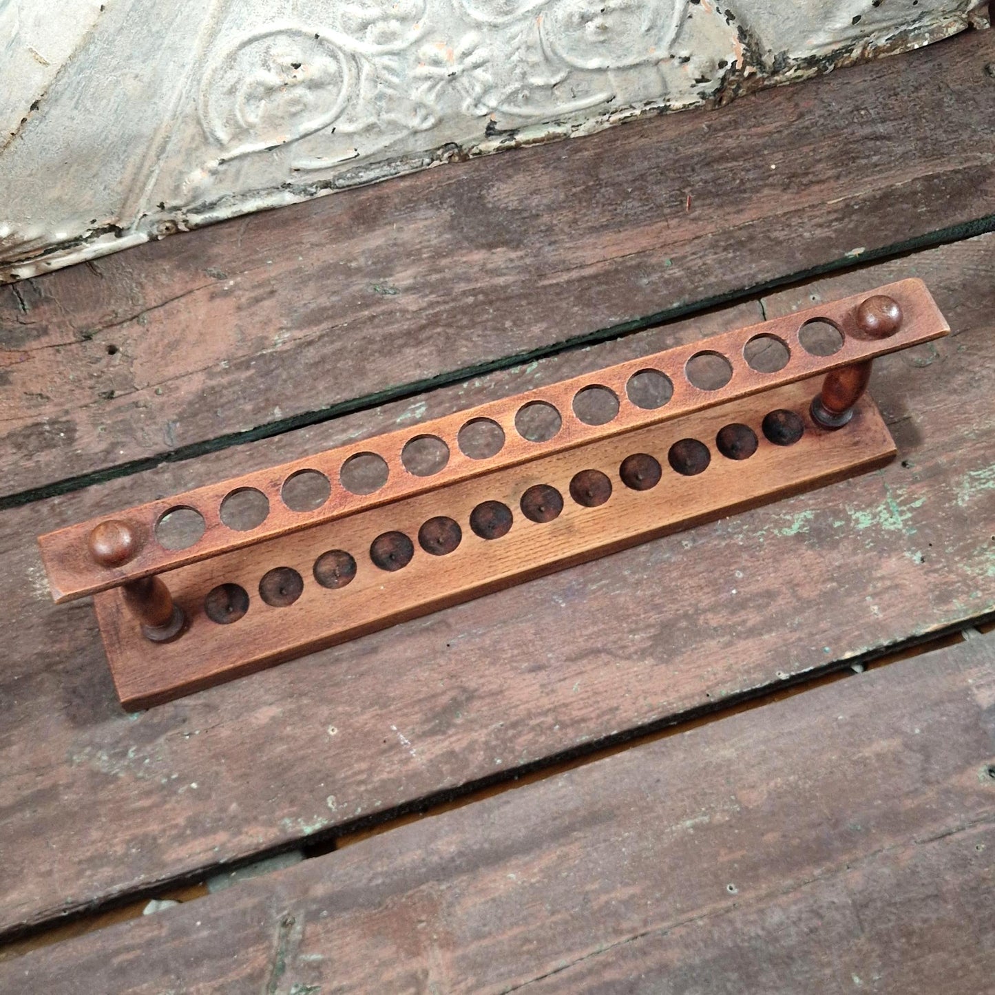 Wooden test tube rack - 12 slots