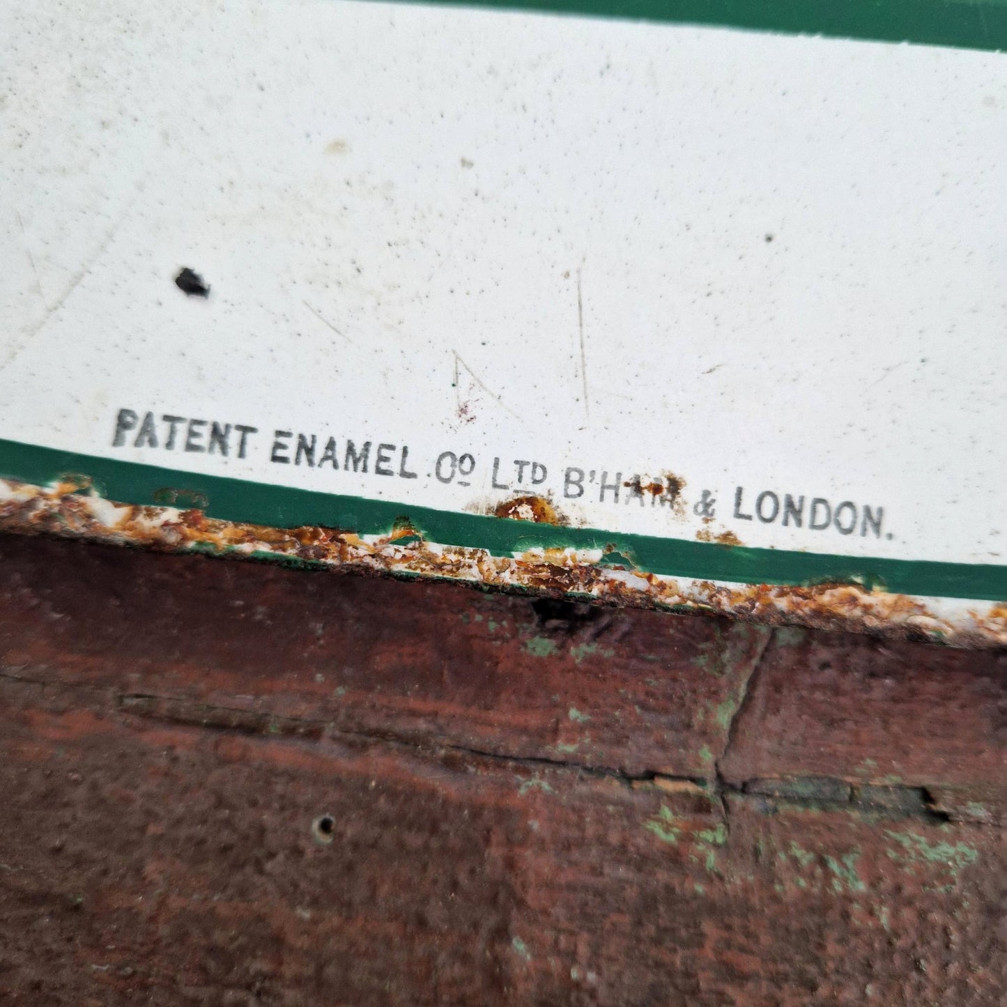 Grande plaque émaillée publicitaire « Nectar Tea »