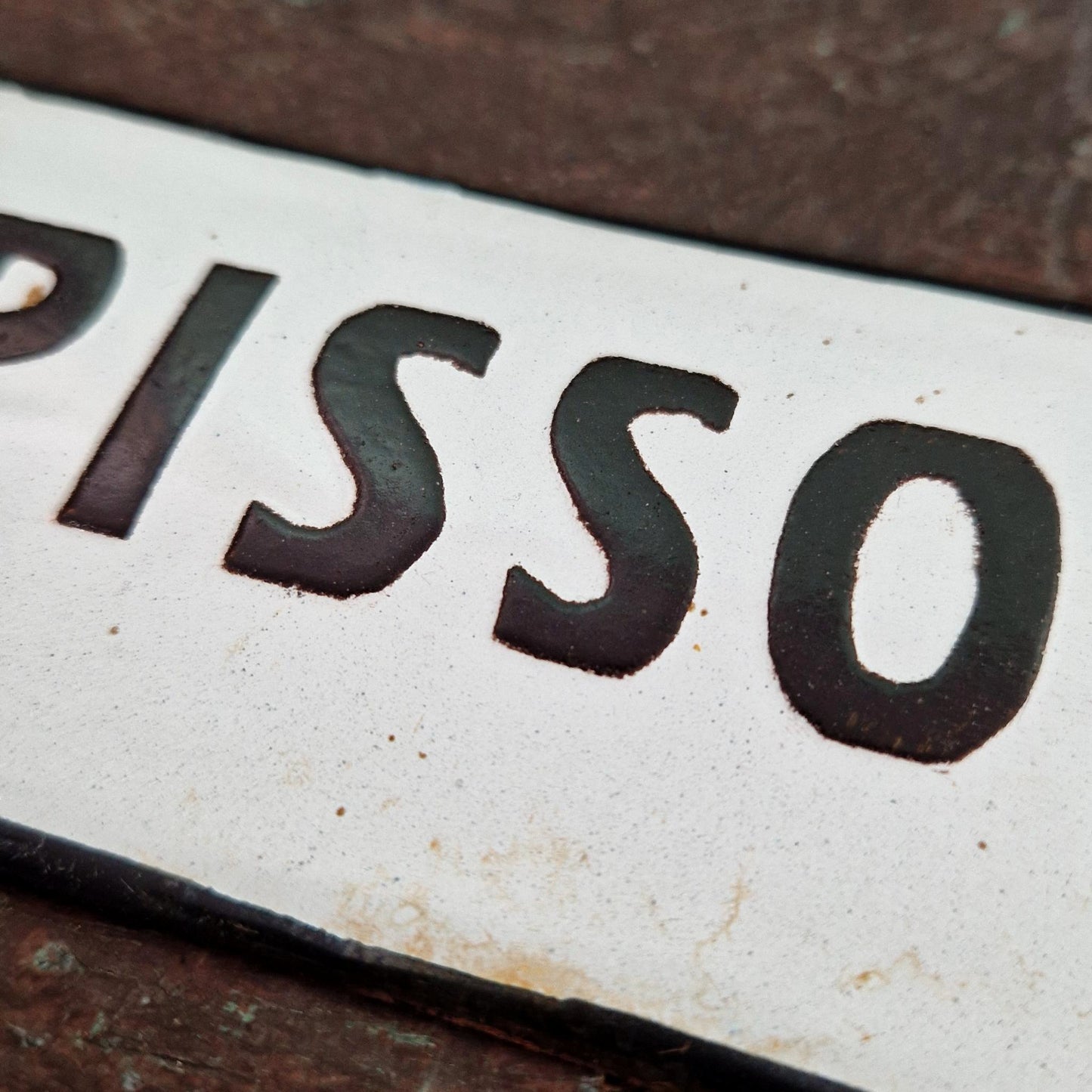 Rare enamel sign "PISSOIR"