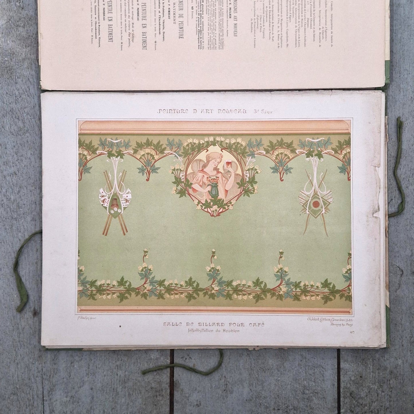 Recueil décoratif « Peinture d’art nouveau », par E. Mulier - Vers 1900