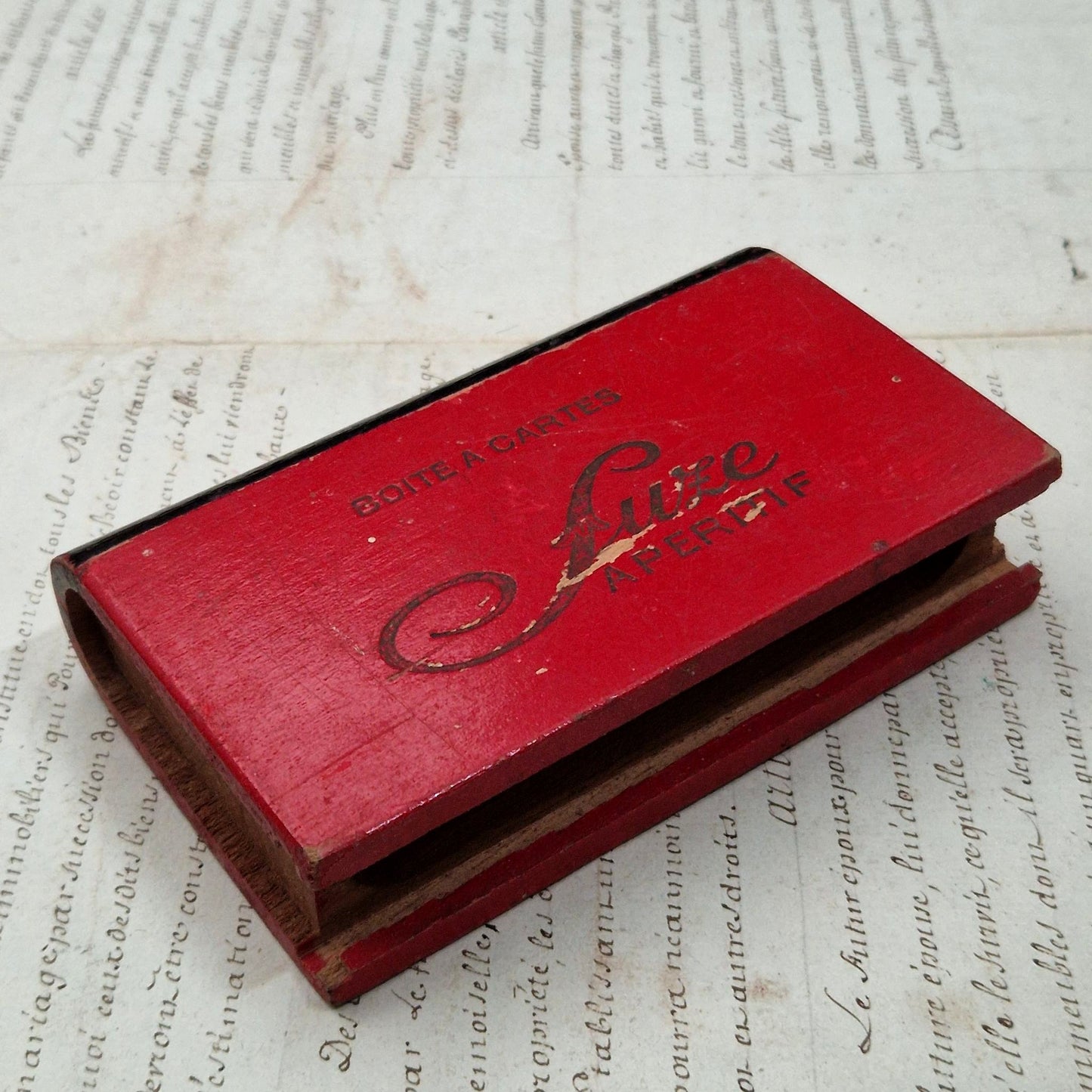 Boîte à cartes publicitaire « SUZE Apéritif »