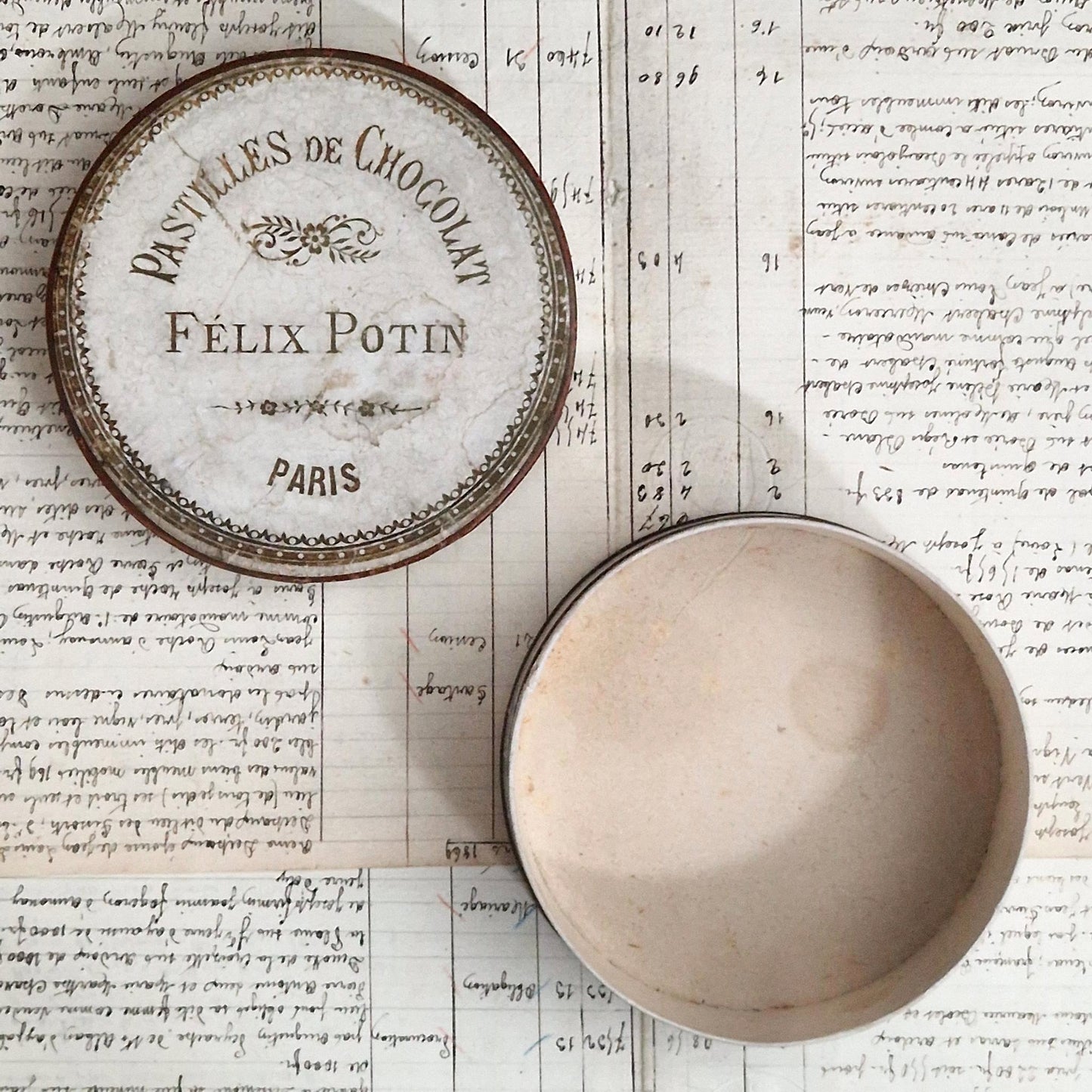 Rare box of "Félix Potin" chocolates, circa 1900