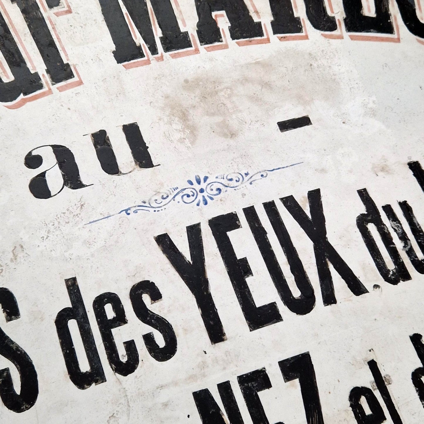 Enseigne / Plaque émaillée « Docteur Marloy » - Maladies des yeux...