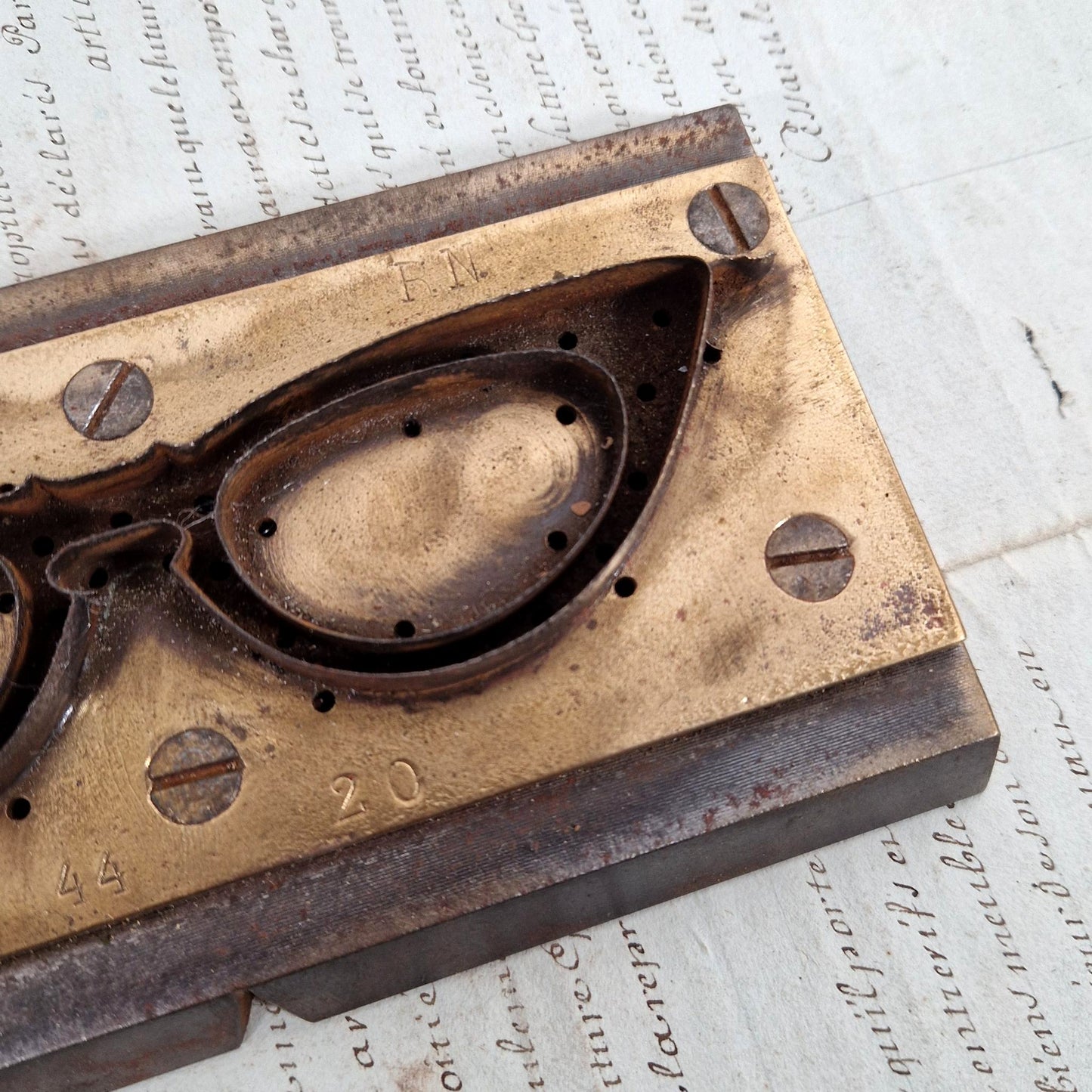 Ancien moule pour monture de lunettes