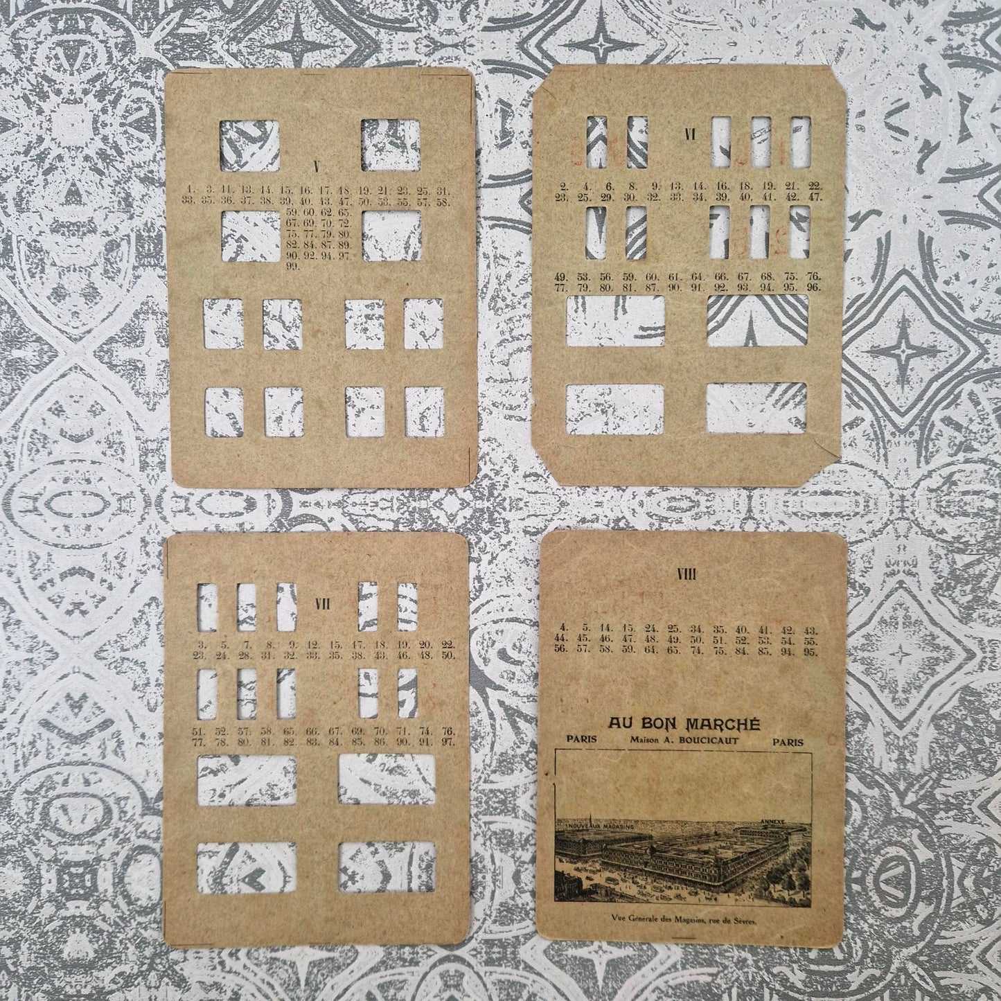 Jeu du Sphinx - Rare jeu publicitaire du Bon Marché, vers 1910