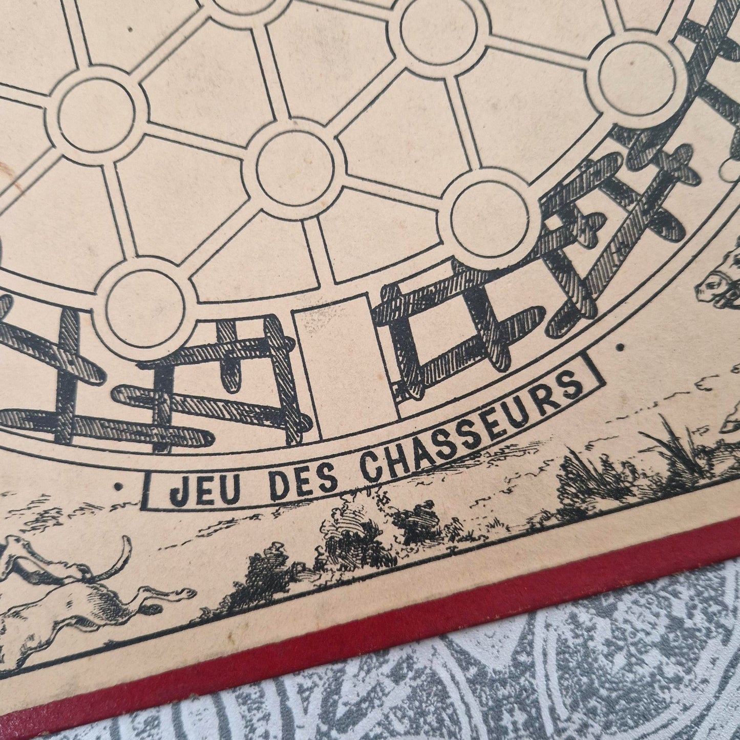 Plateau de jeu “La Souricière / Jeu des Chasseurs” - Vers 1900