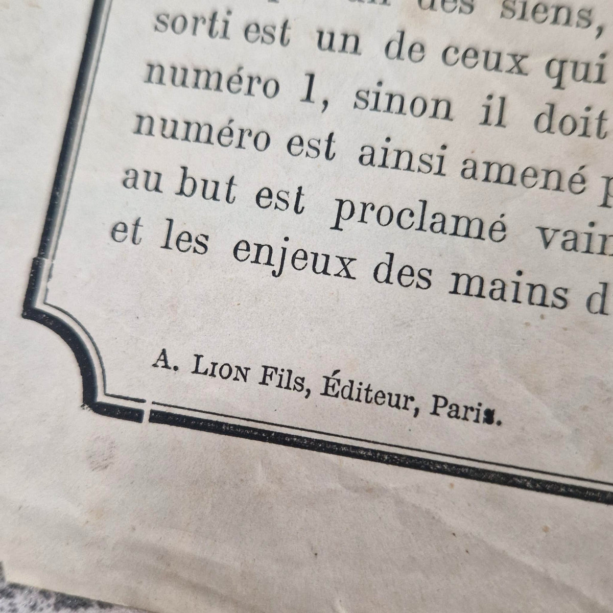 Rare “Jeu du Lièvre et de la Tortue” - A. Lion Fils, XIXe