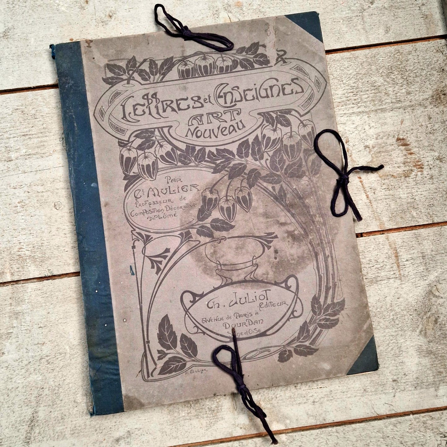 Lettres & enseignes Art Nouveau – E. Mulier, circa 1900