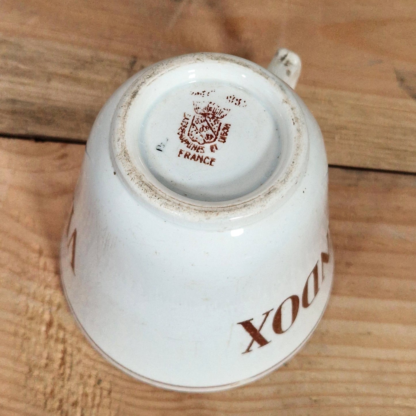 "Viandox" advertising cup - Sarreguemines, circa 1930