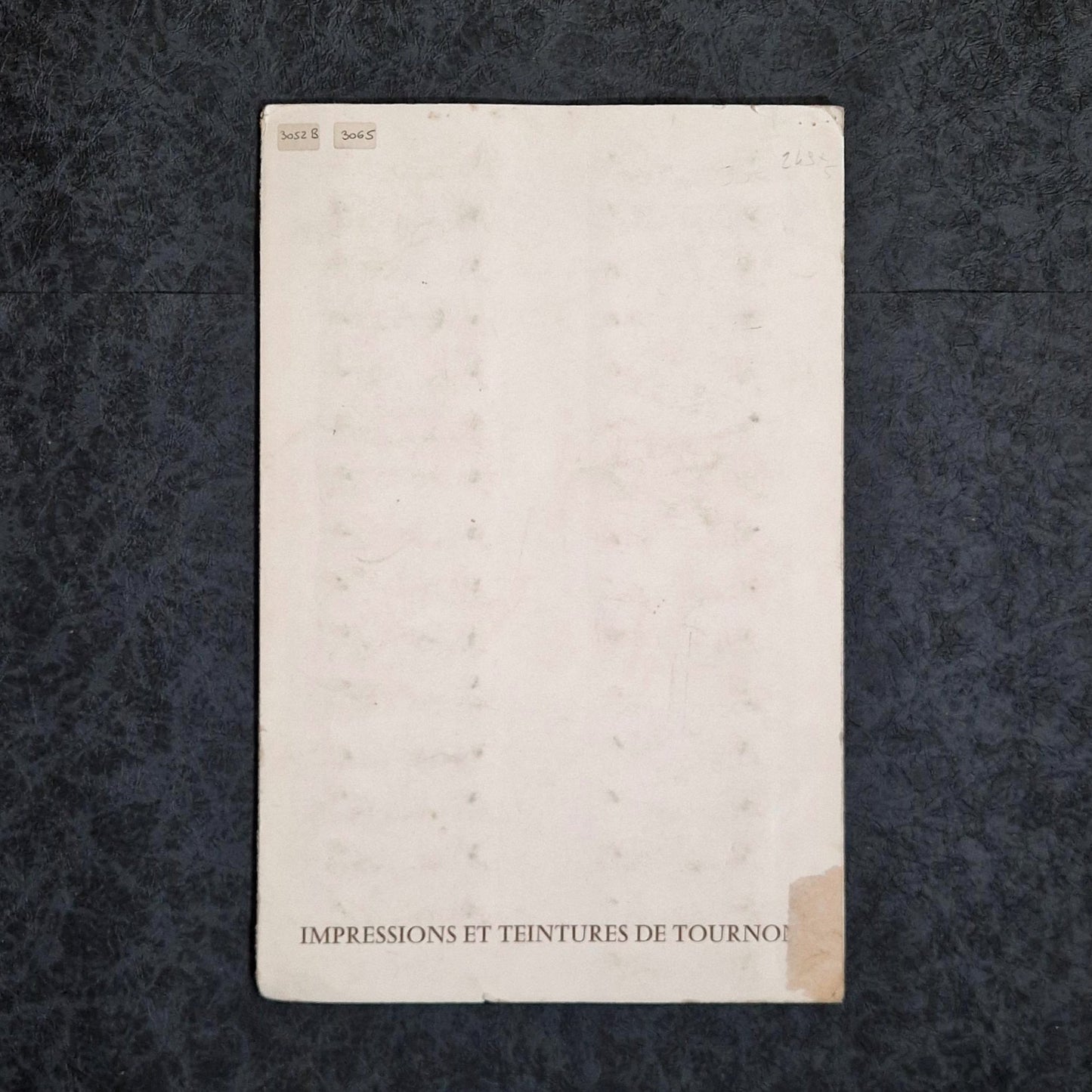 Nuancier textile « Impressions et Teintures de Tournon »