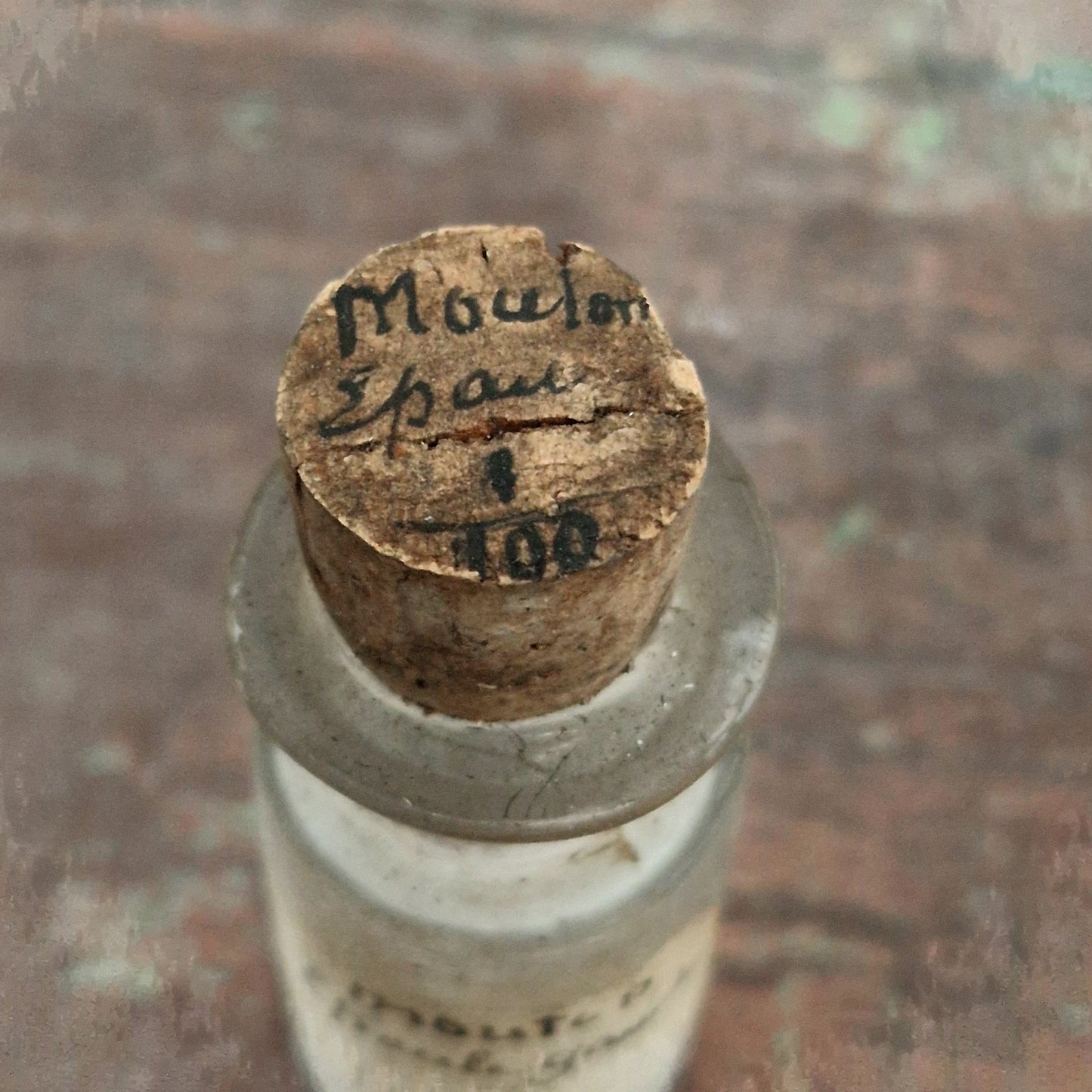 Old Laboratory Vial "Mouton Left Shoulder" (f22)