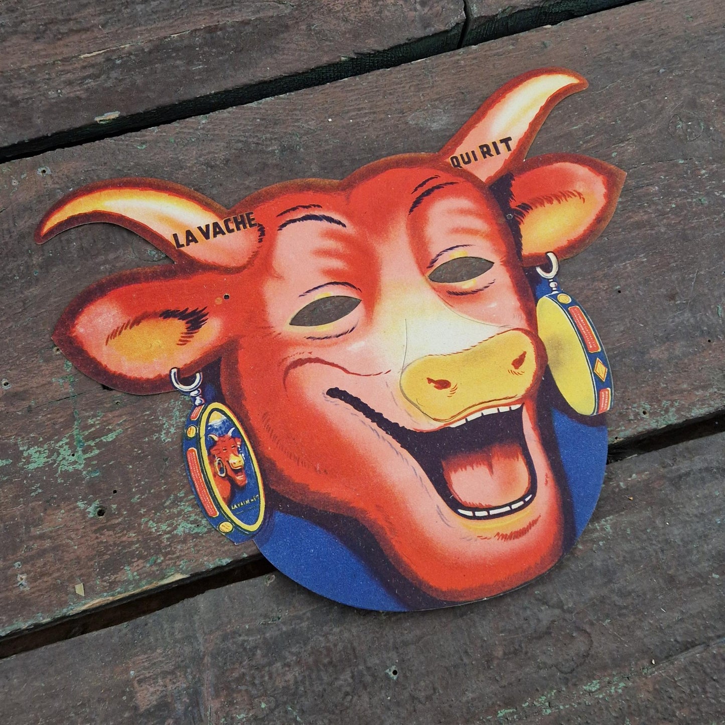 « Vache qui rit », ancien masque publicitaire