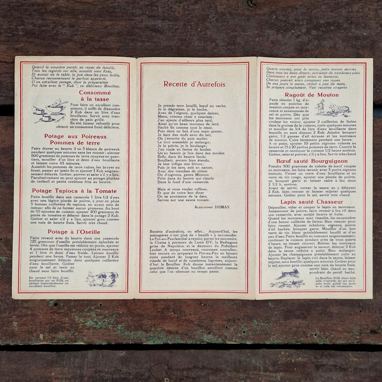 « KUB », ancien dépliant publicitaire