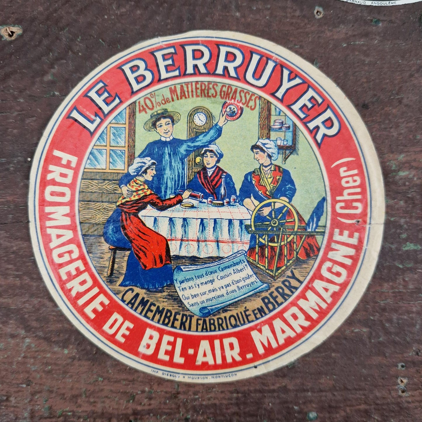 5 anciennes étiquettes de fromages