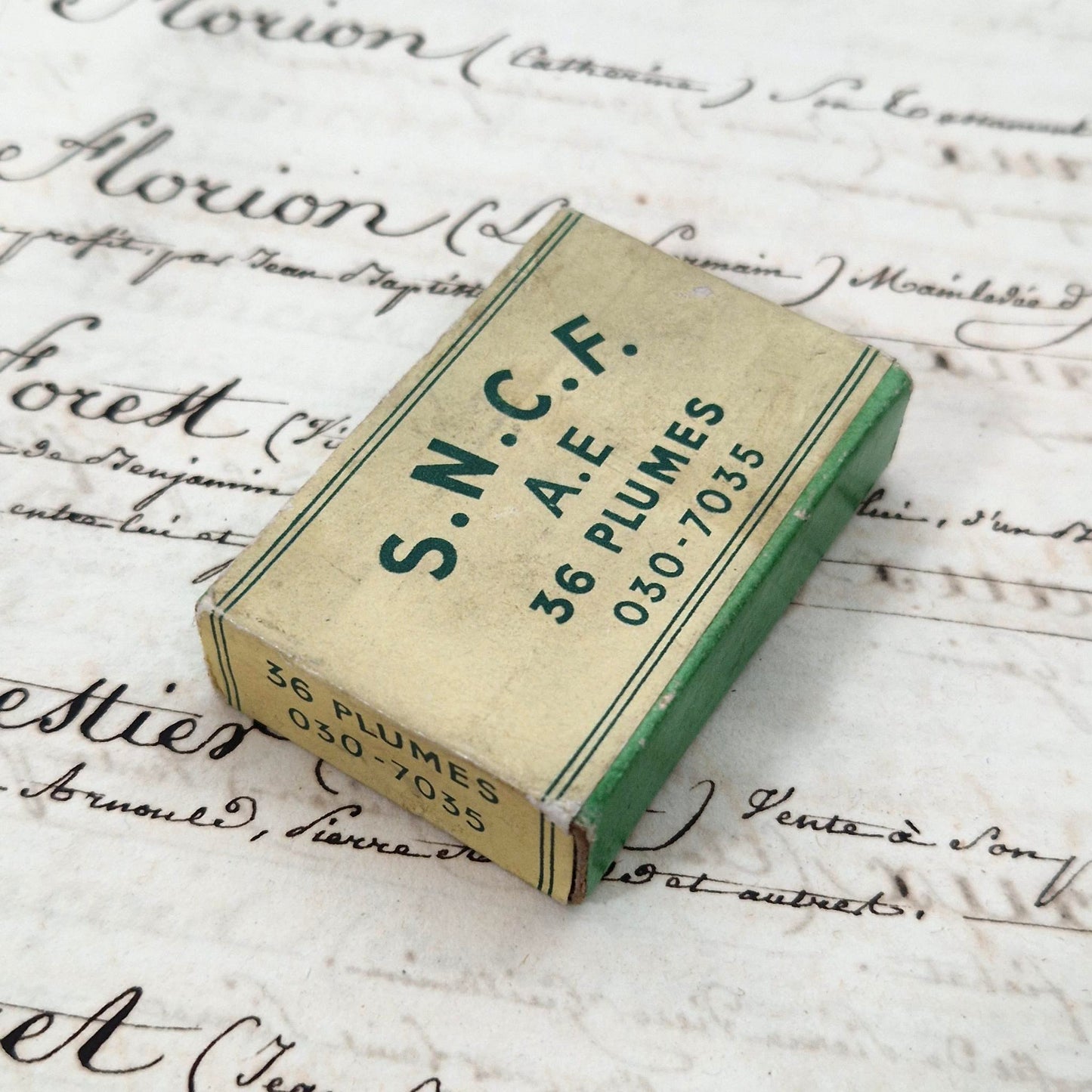 Rare "S.N.C.F. A.E" pen nib box - Sealed