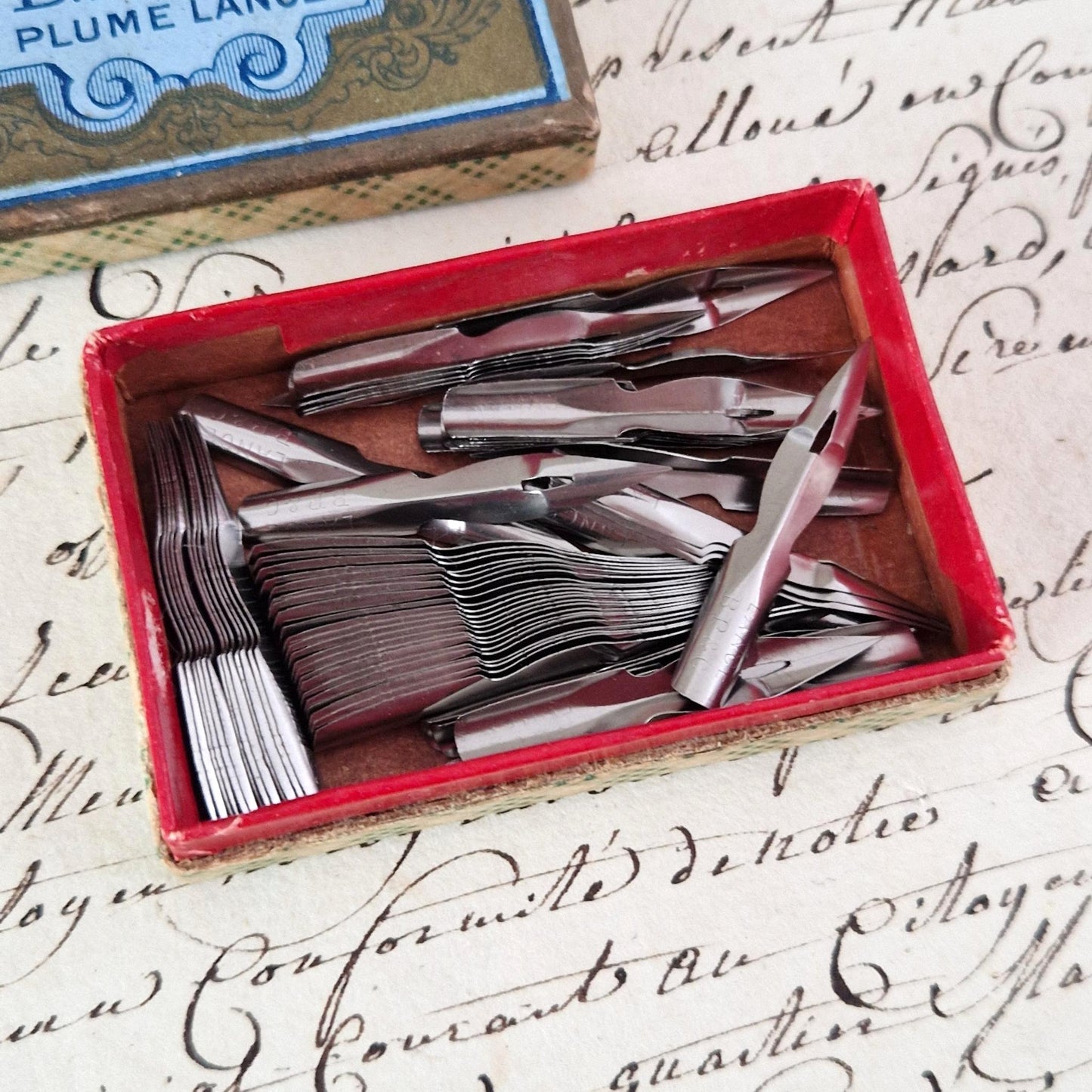 Old pen nib box "B.P. & Cie - Plume Lance"
