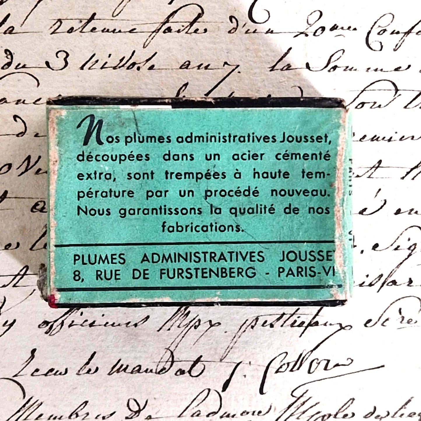 Boîte ancienne « Plumes Administratives Jousset »
