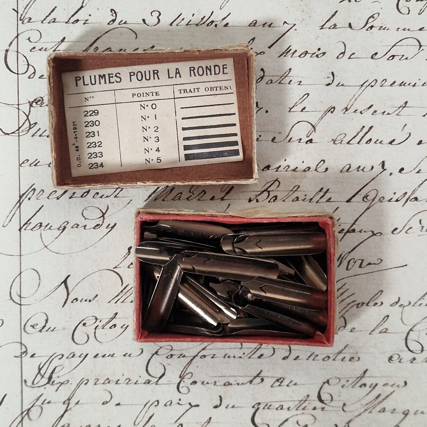 Box of nibs no. 231 - Nib no. 2 - Blanzy Poure