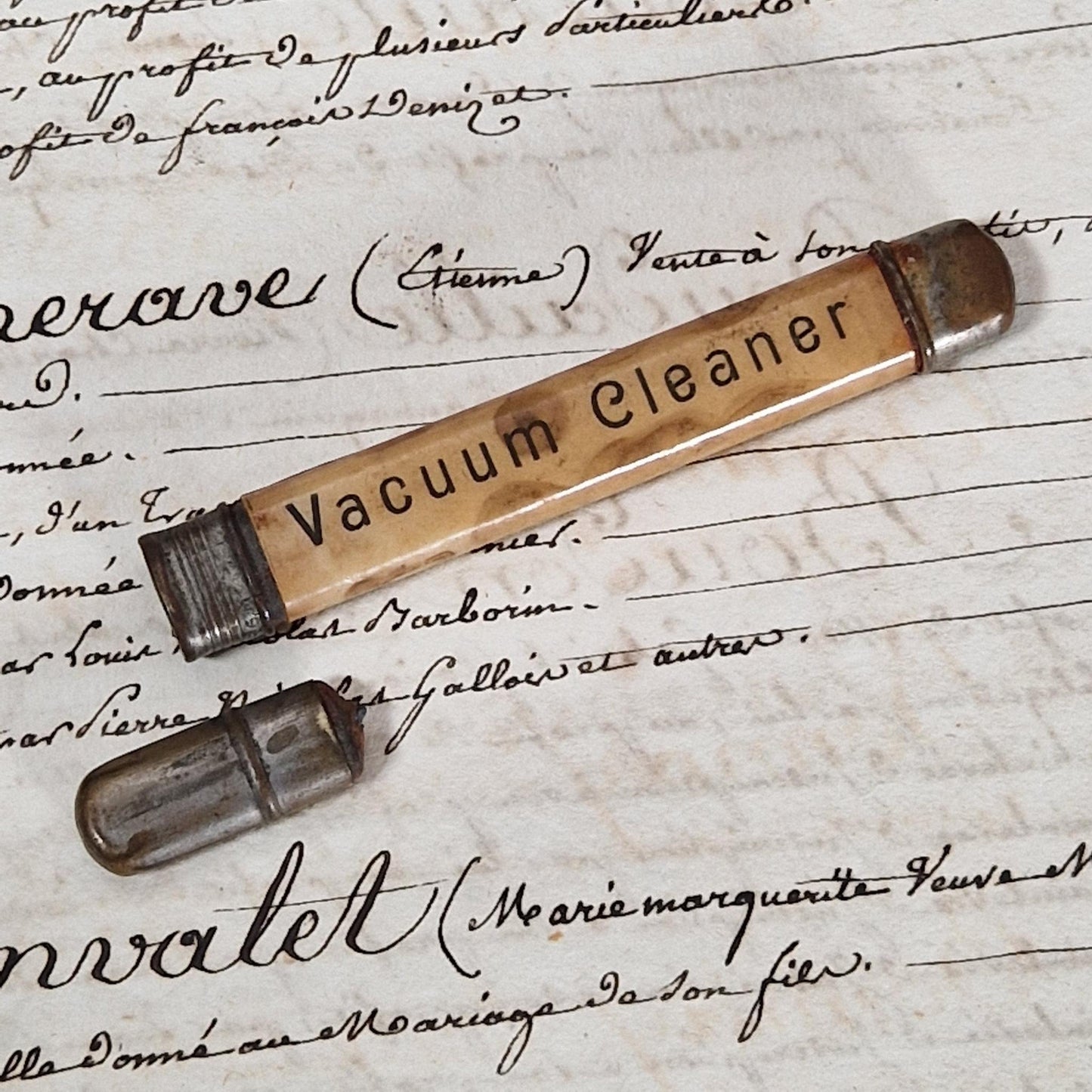 Vintage "Vacuum Cleaner" Advertising Pencil Holder