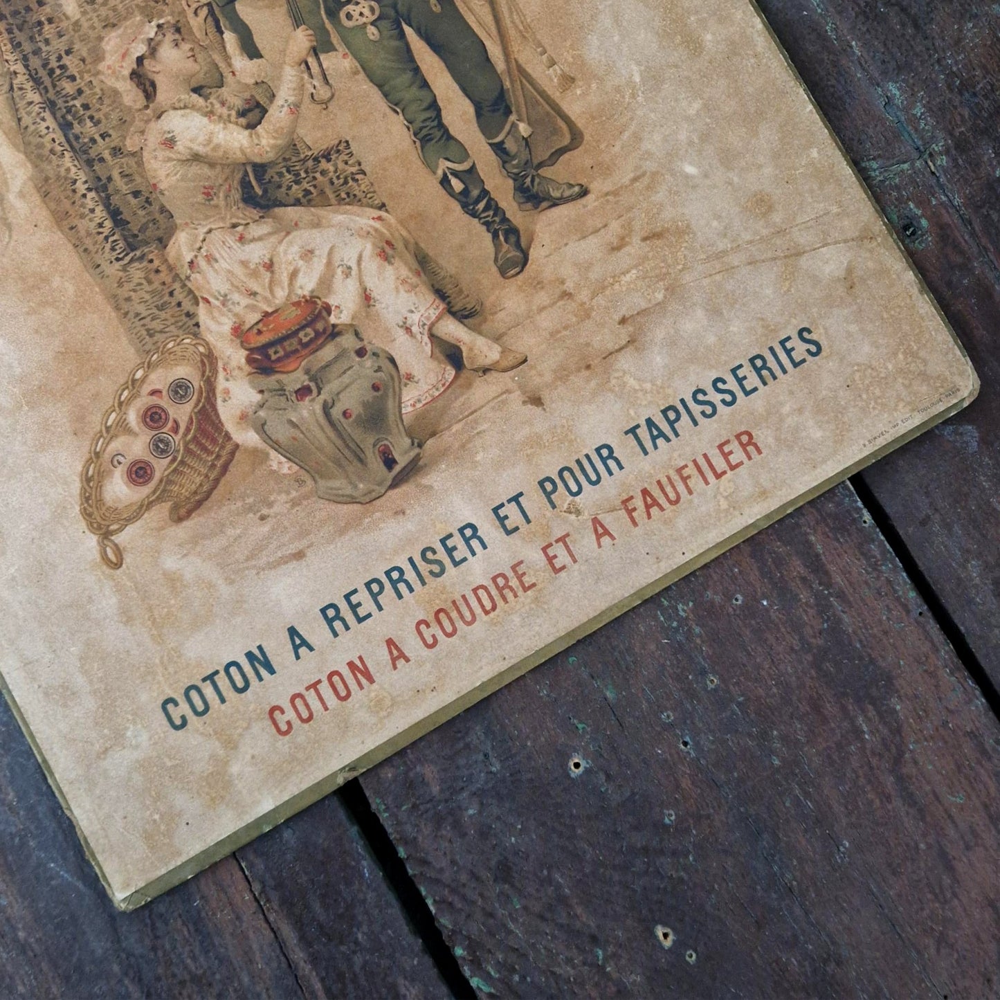 Carton publicitaire ancien « J. Thiriez Père & Fils » - Lille / Paris