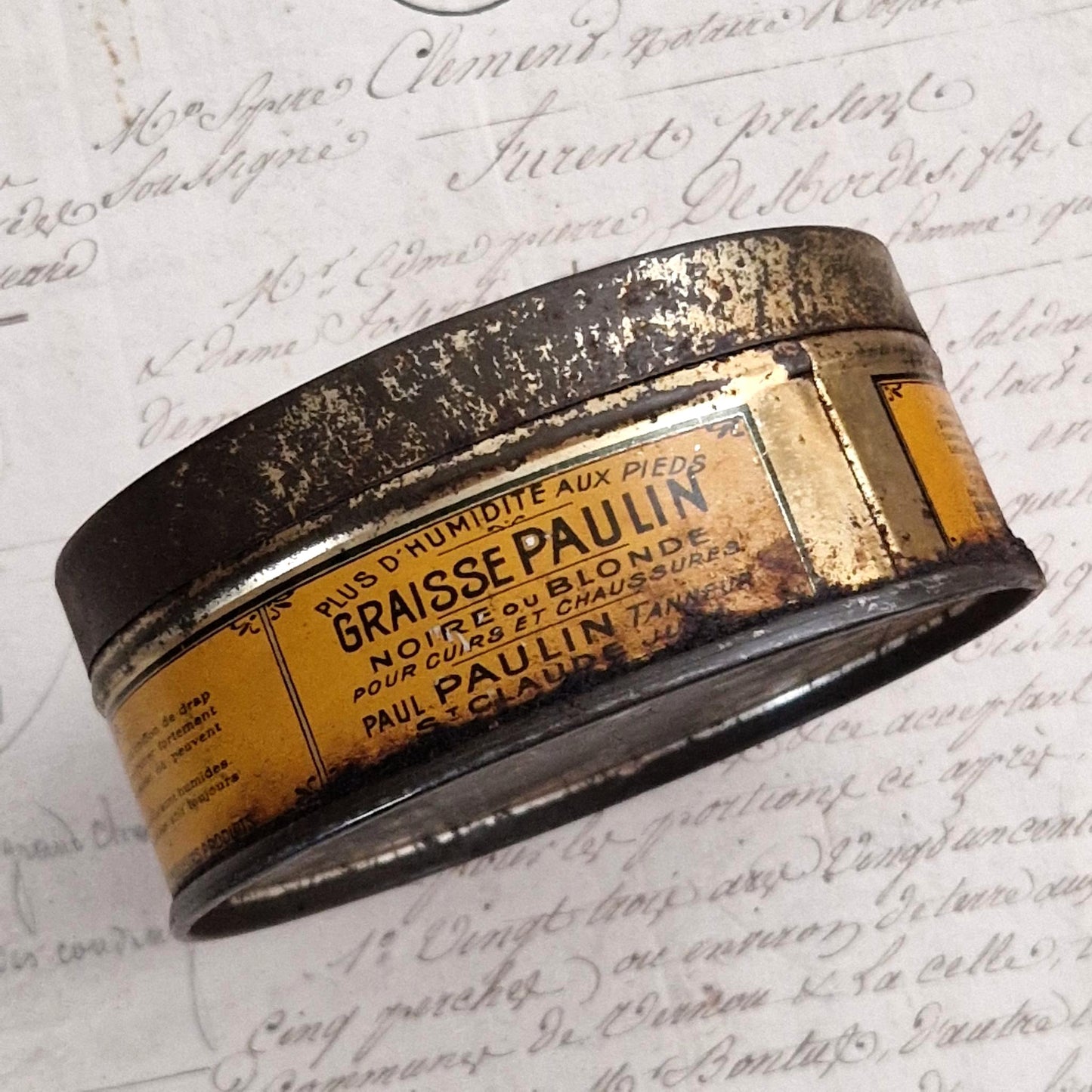 Ancienne Boîte publicitaire « Graisse Paulin »