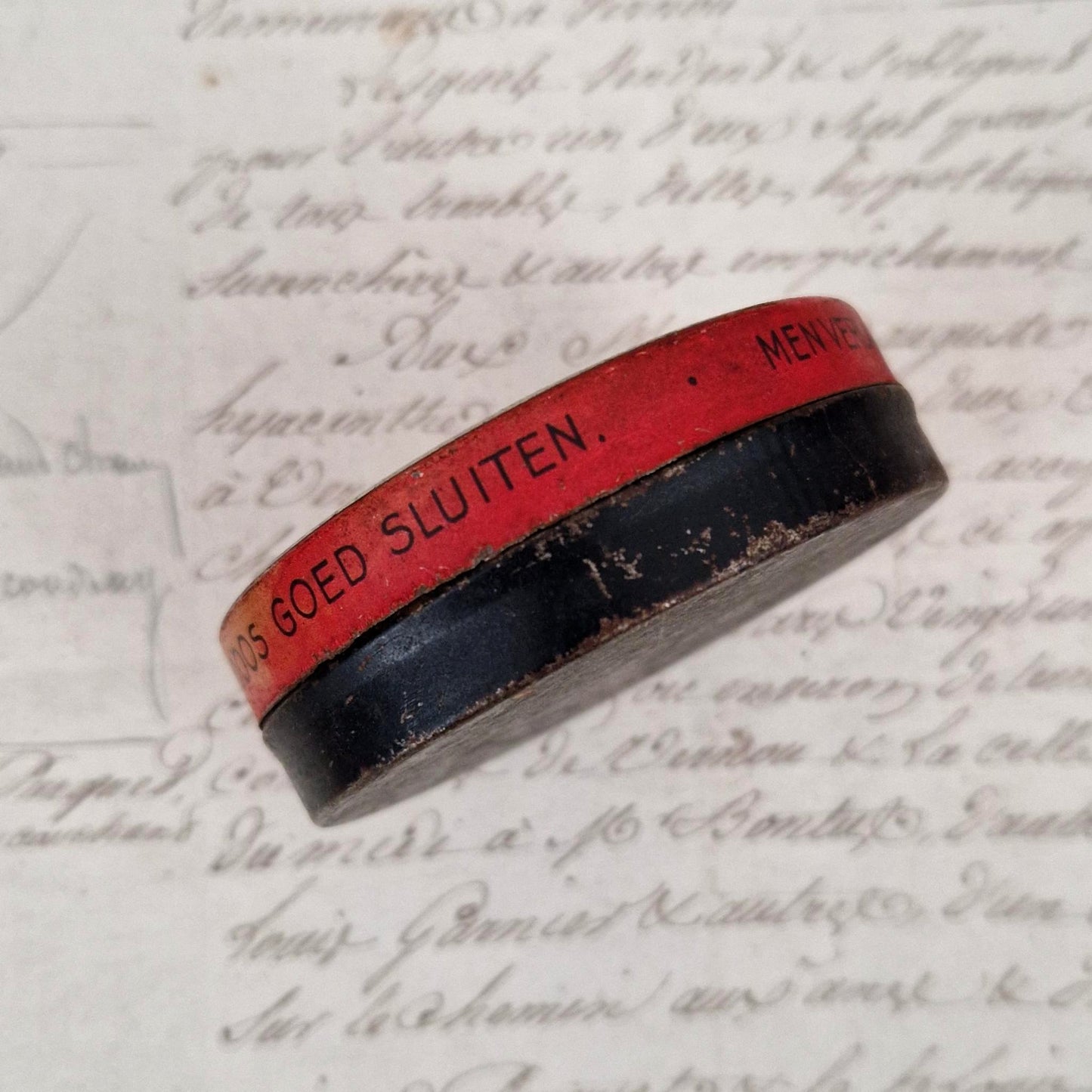 Ancienne boîte de cirage « Rappo – Schoencrème »