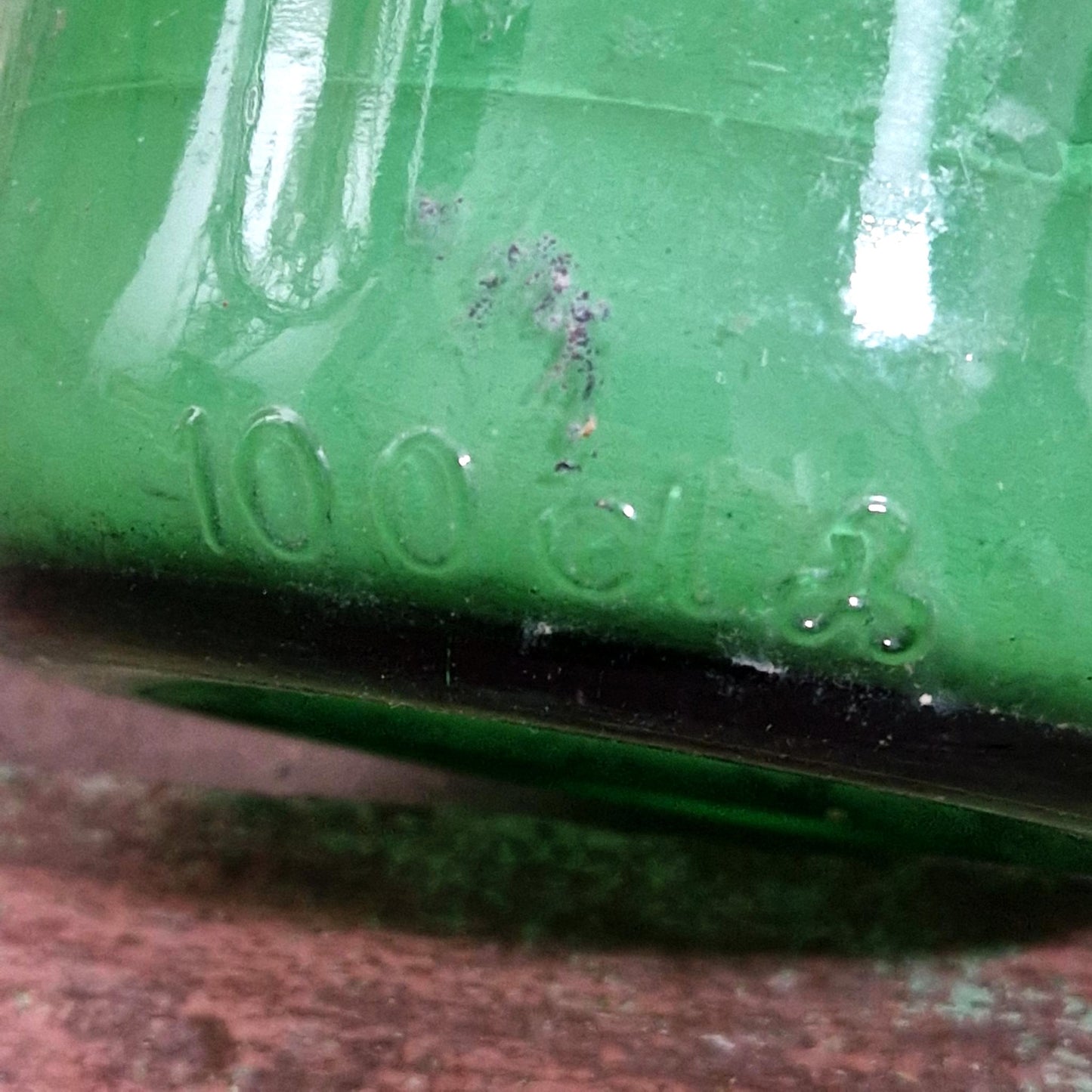 Grand flacon ancien de poison, tête de mort – 100cl