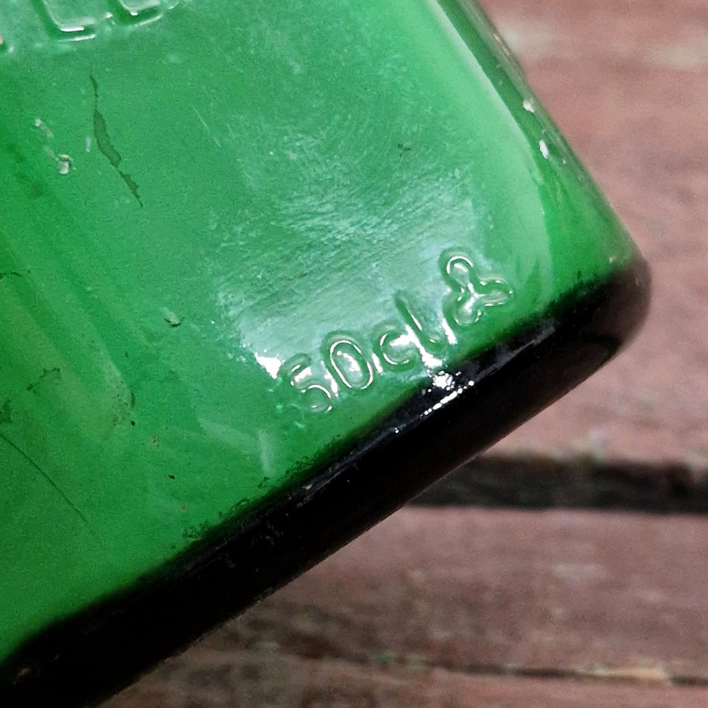 Grand flacon ancien de poison, tête de mort - 50cl