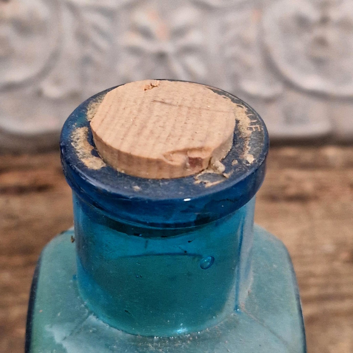 Ancien flacon de pharmacie bleu « Splénine - FITO »