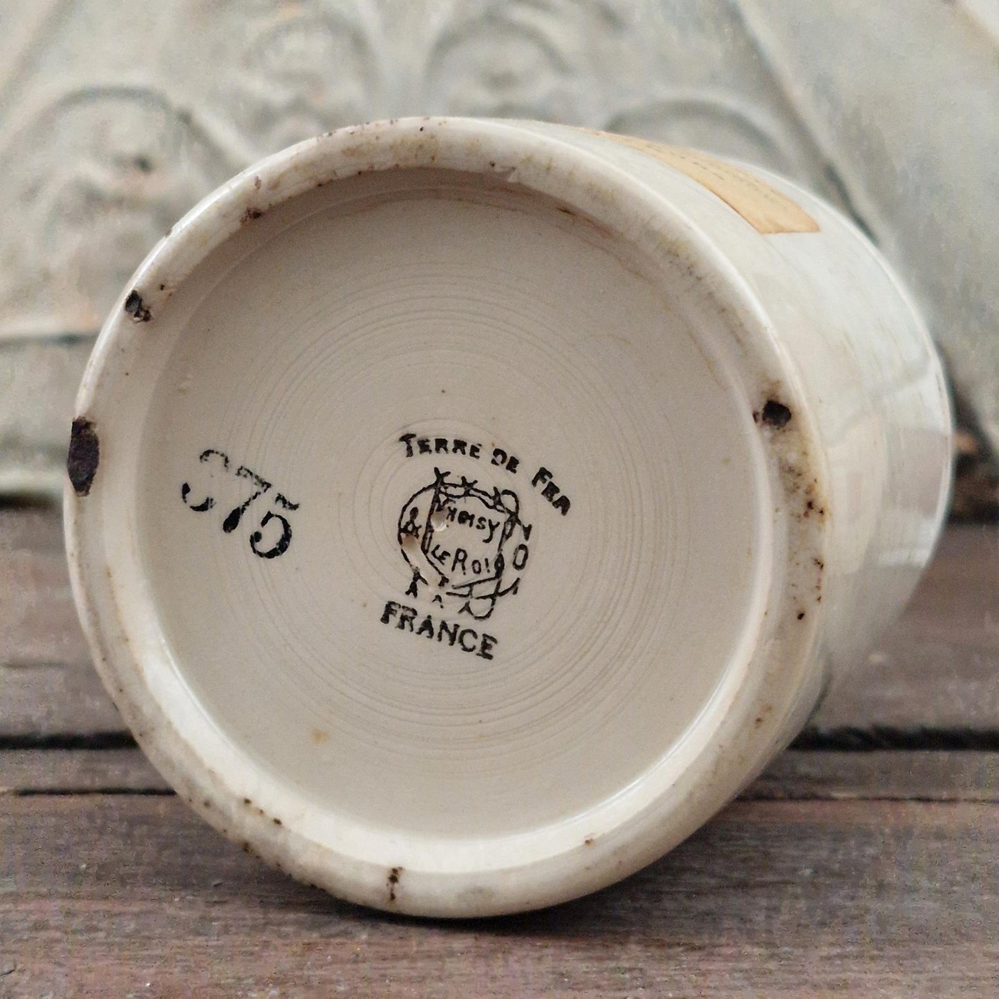 Ancien pot pharmaceutique « Eau de Fleurs d’Oranger »