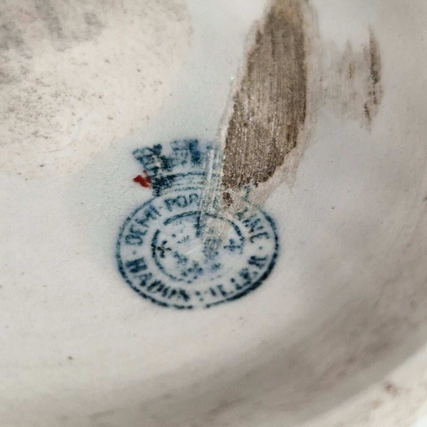 Rare pot de confitures « Félix Potin » avec étiquette