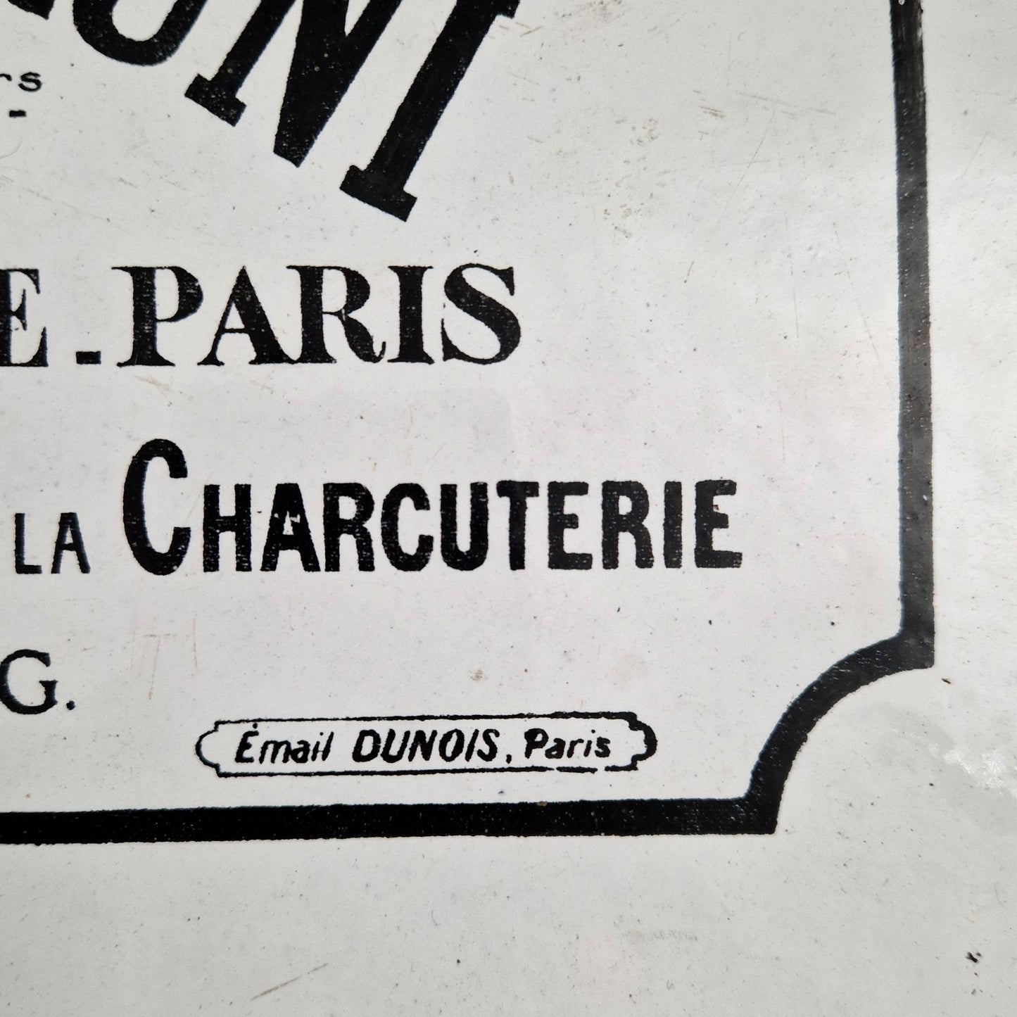 Plaque émaillée publicitaire « Gasnier & Bruni » - fin XIXe