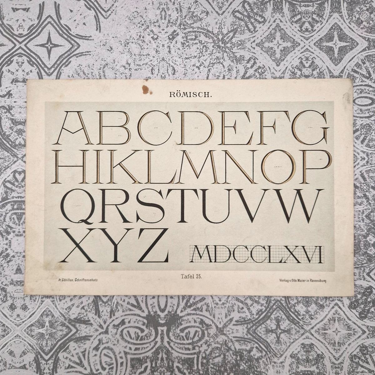 Typographic plates "Roman, lapidary..."