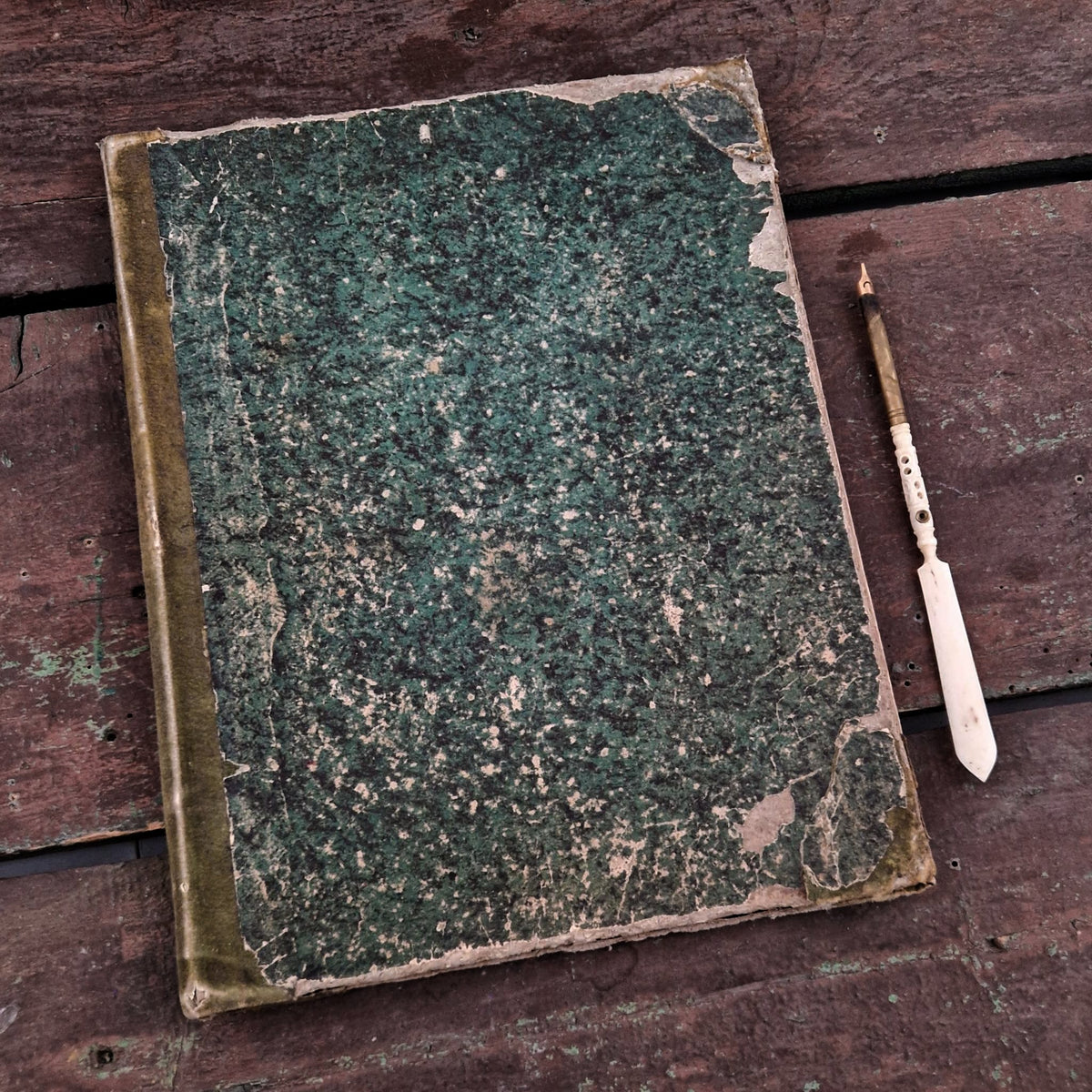 Ancien manuel bancaire manuscrit - fin XIXe