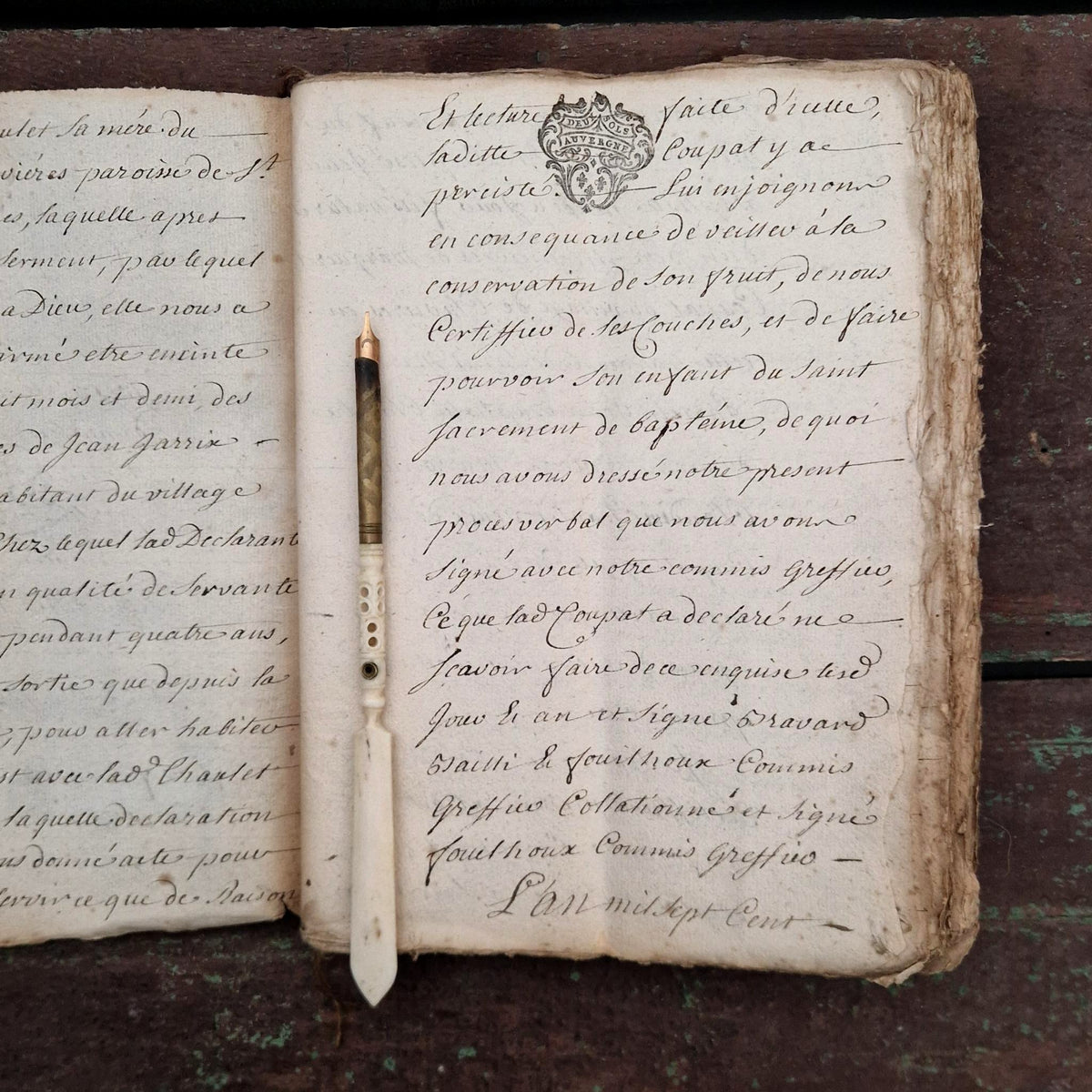 Ancien dossier manuscrit - XVIIIe (1777) - 160 pages