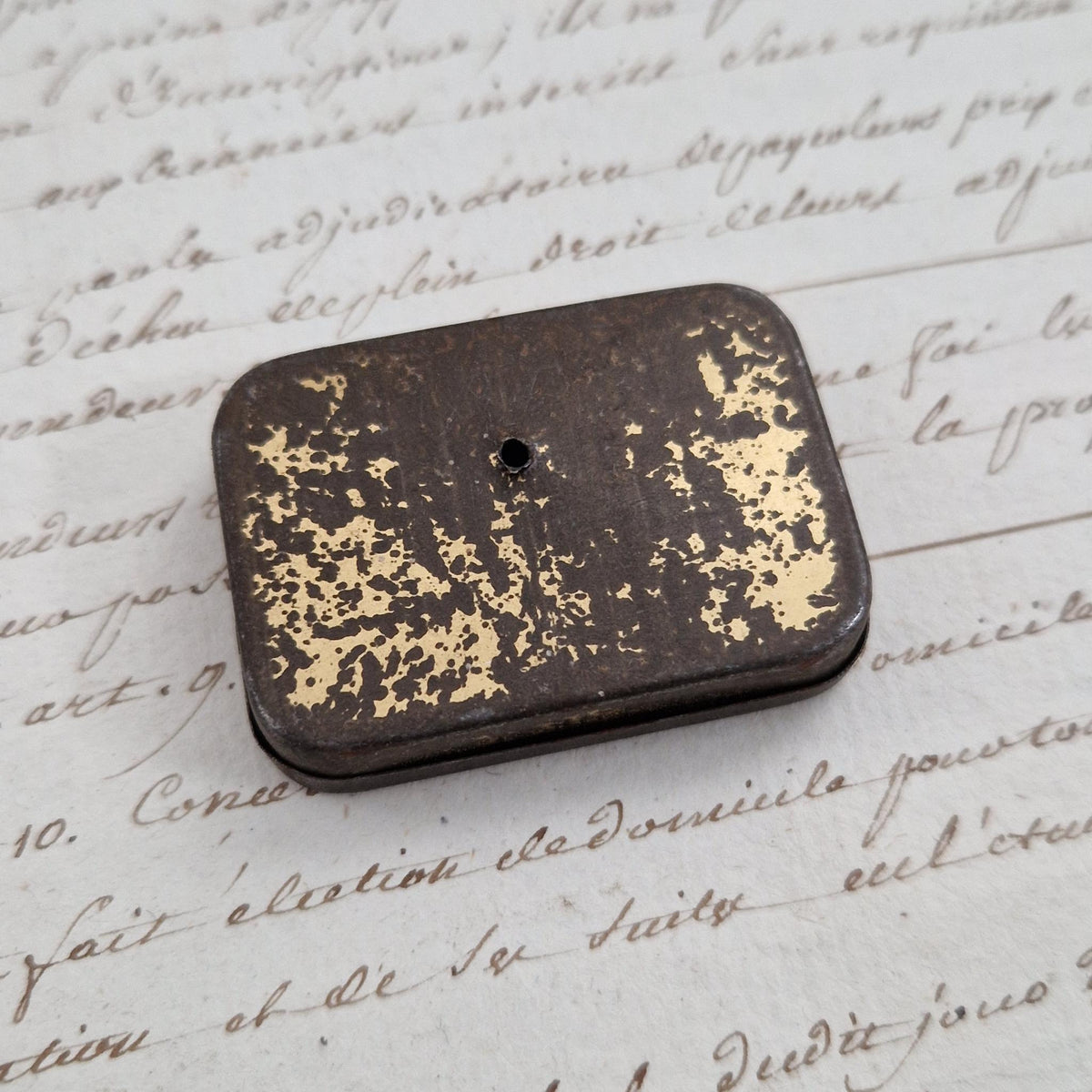 Vintage "Cachou Parisien mint" tin box