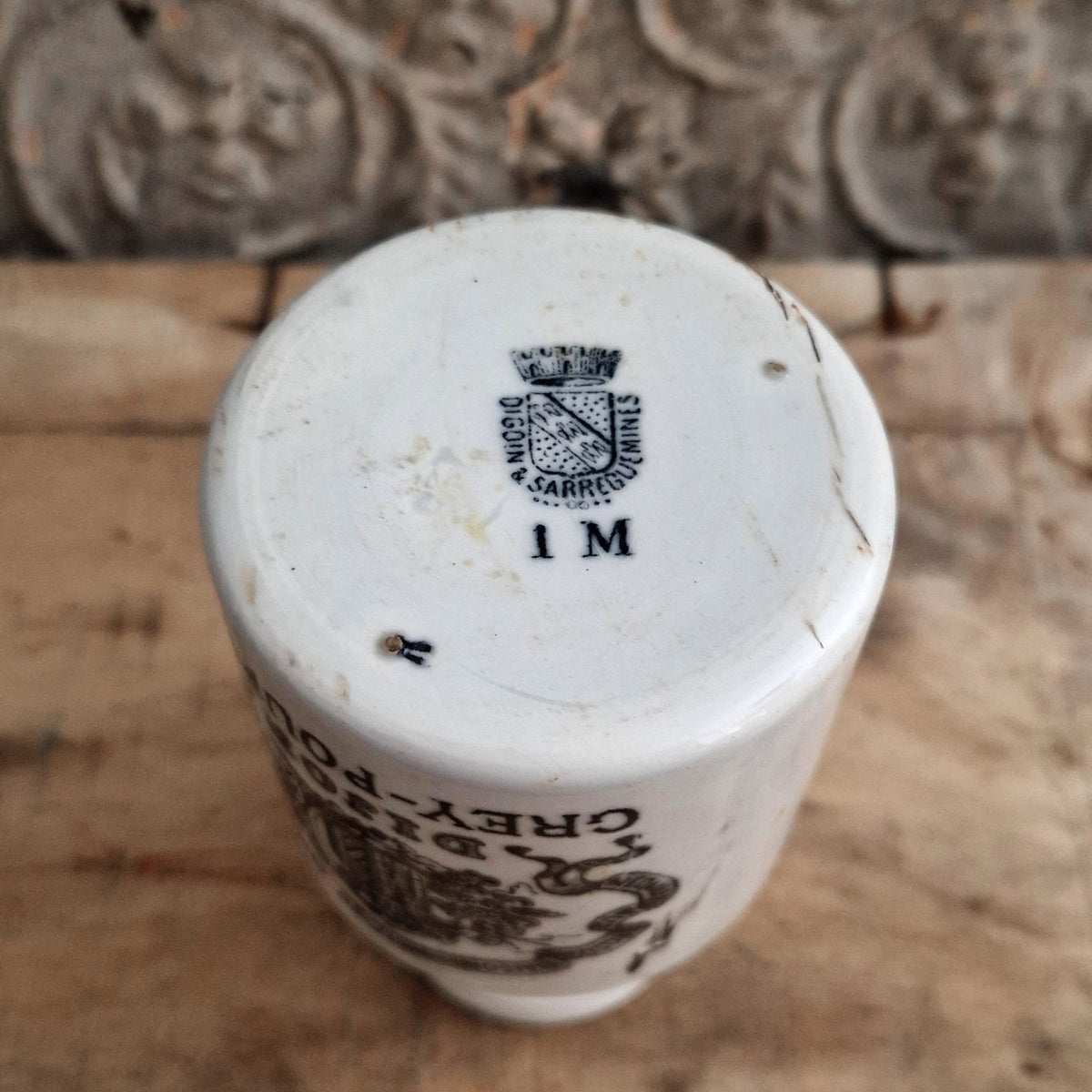 Vintage Grey-Poupon Large Mustard Pot - Early 20th Century