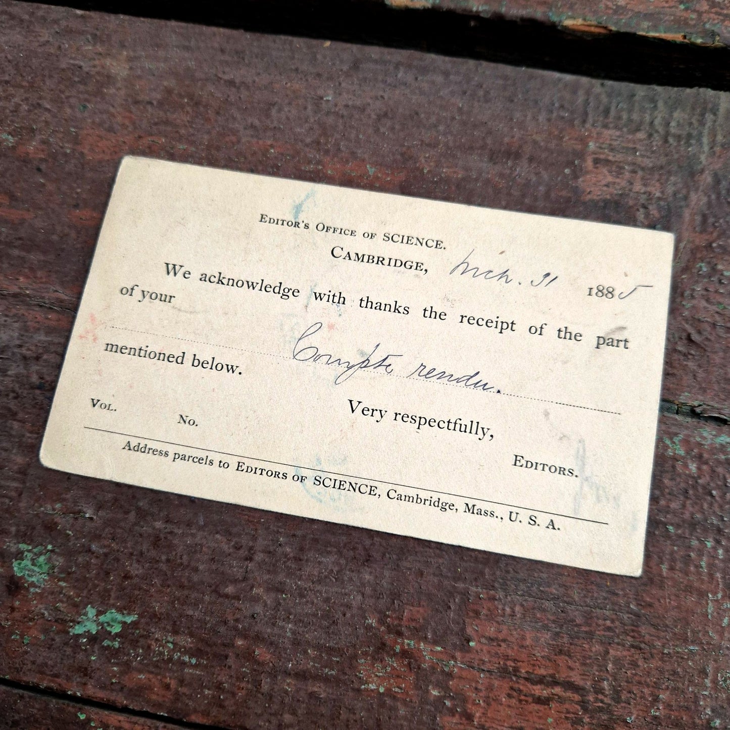 Carte postale américaine « U.S. Postal Card » - XIXe