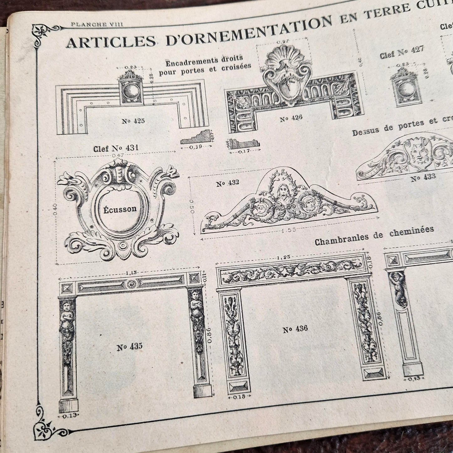 ancien catalogue fabrication ceramique francaise