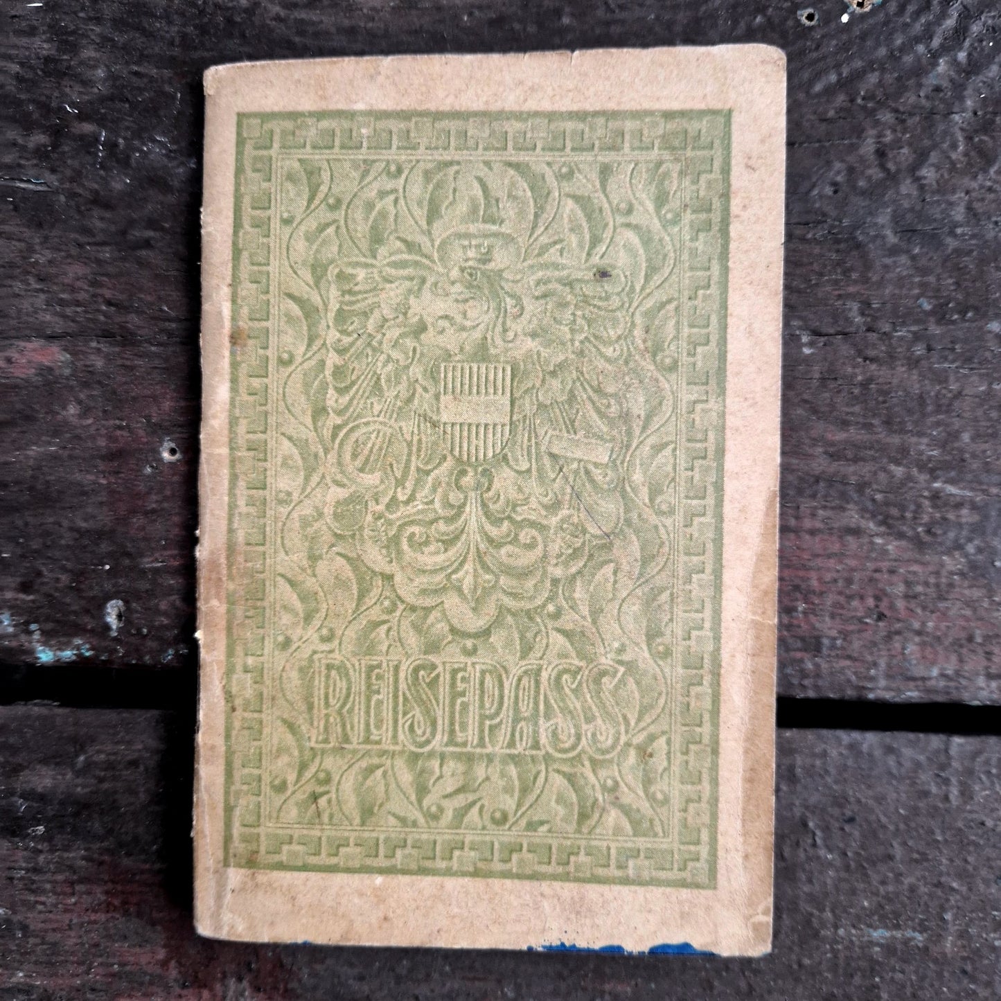 antique austrian passport 1920