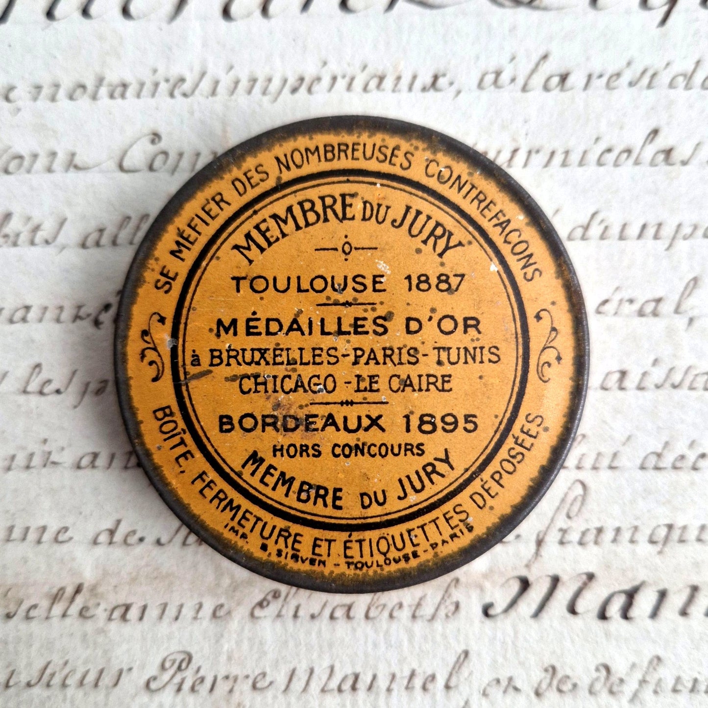 antique cachou box lajaunie france