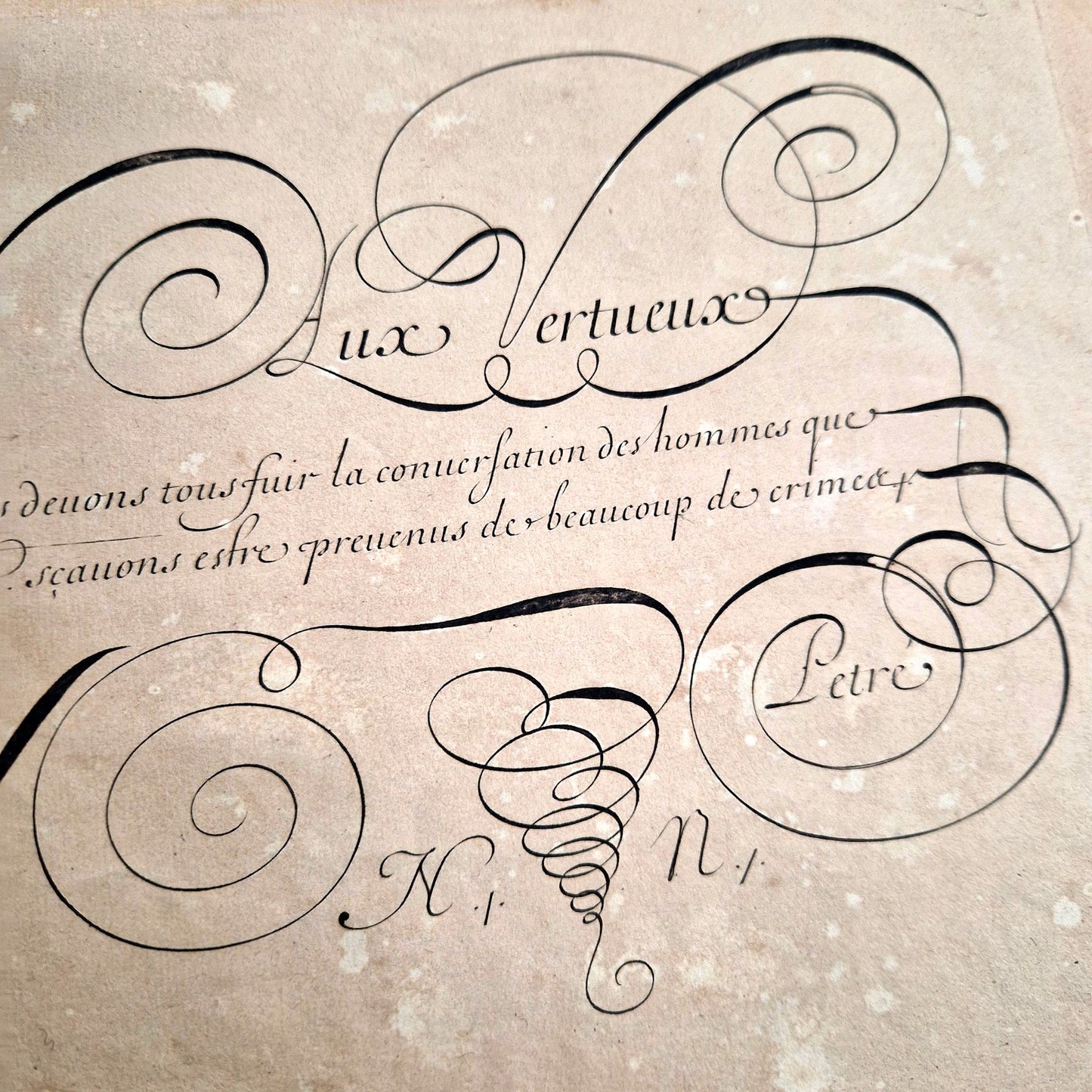 antique calligraphy book xvii